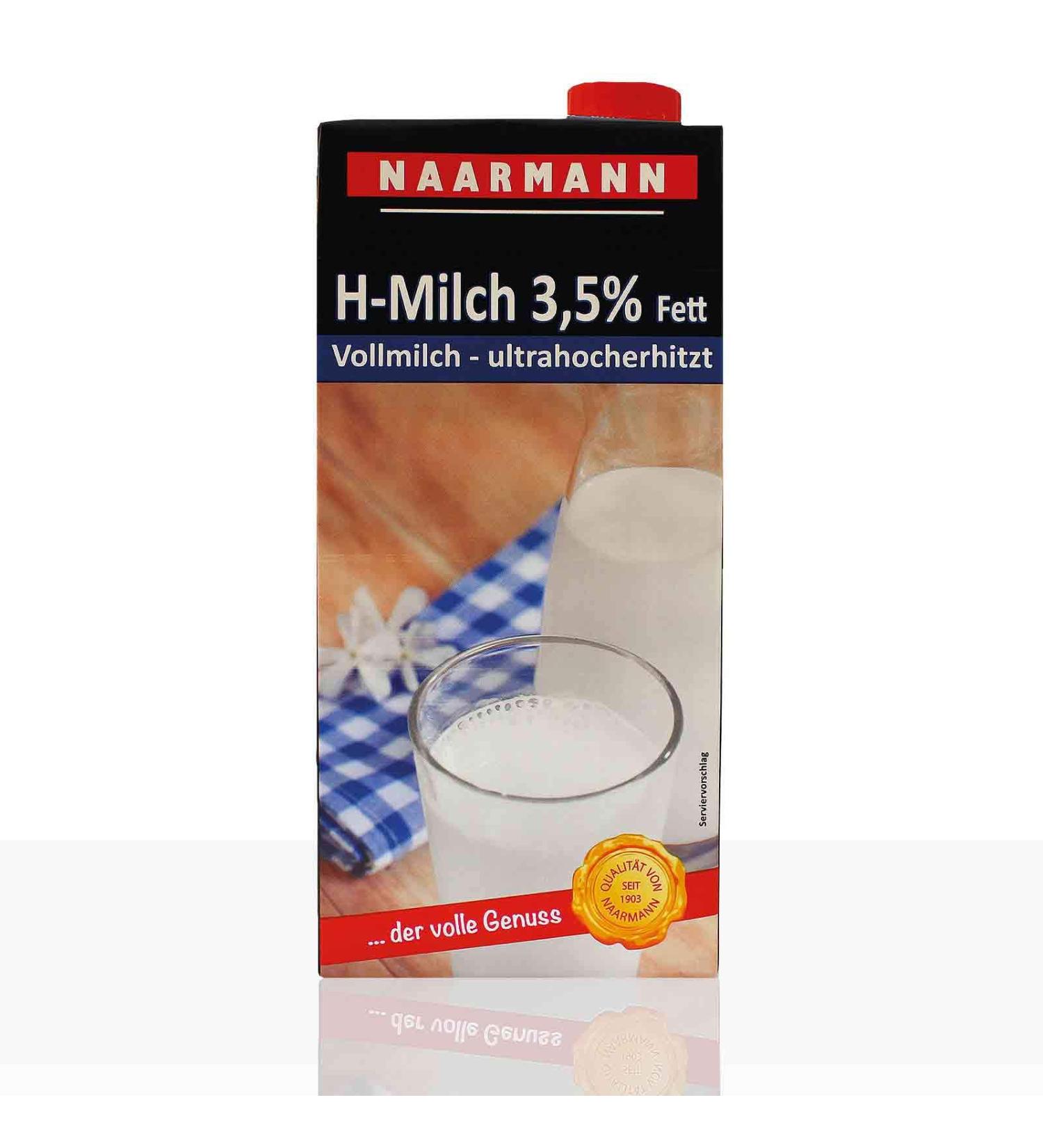 Naarmann UHT Whole Milk 3.5% - 12 Pack (12 x 1L) | Quality International Shipping - Buy Online on GoSupps.com