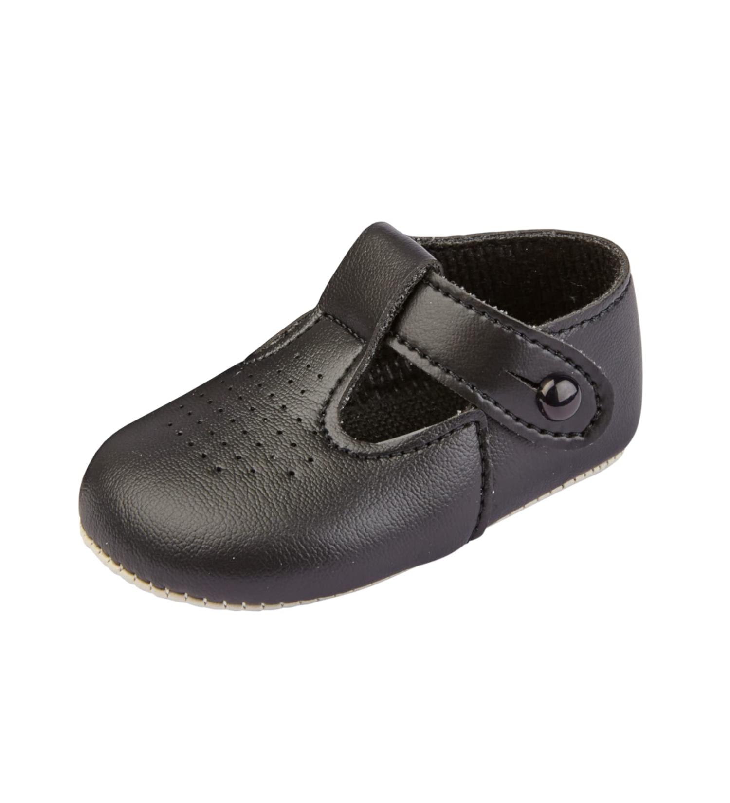 Early Days Baypods Baby Shoes | Soft Soled Pre Walker Shoes for Boys & Girls | T-Bar Style Shoe | Made in England | Black - Buy Online on GoSupps.com