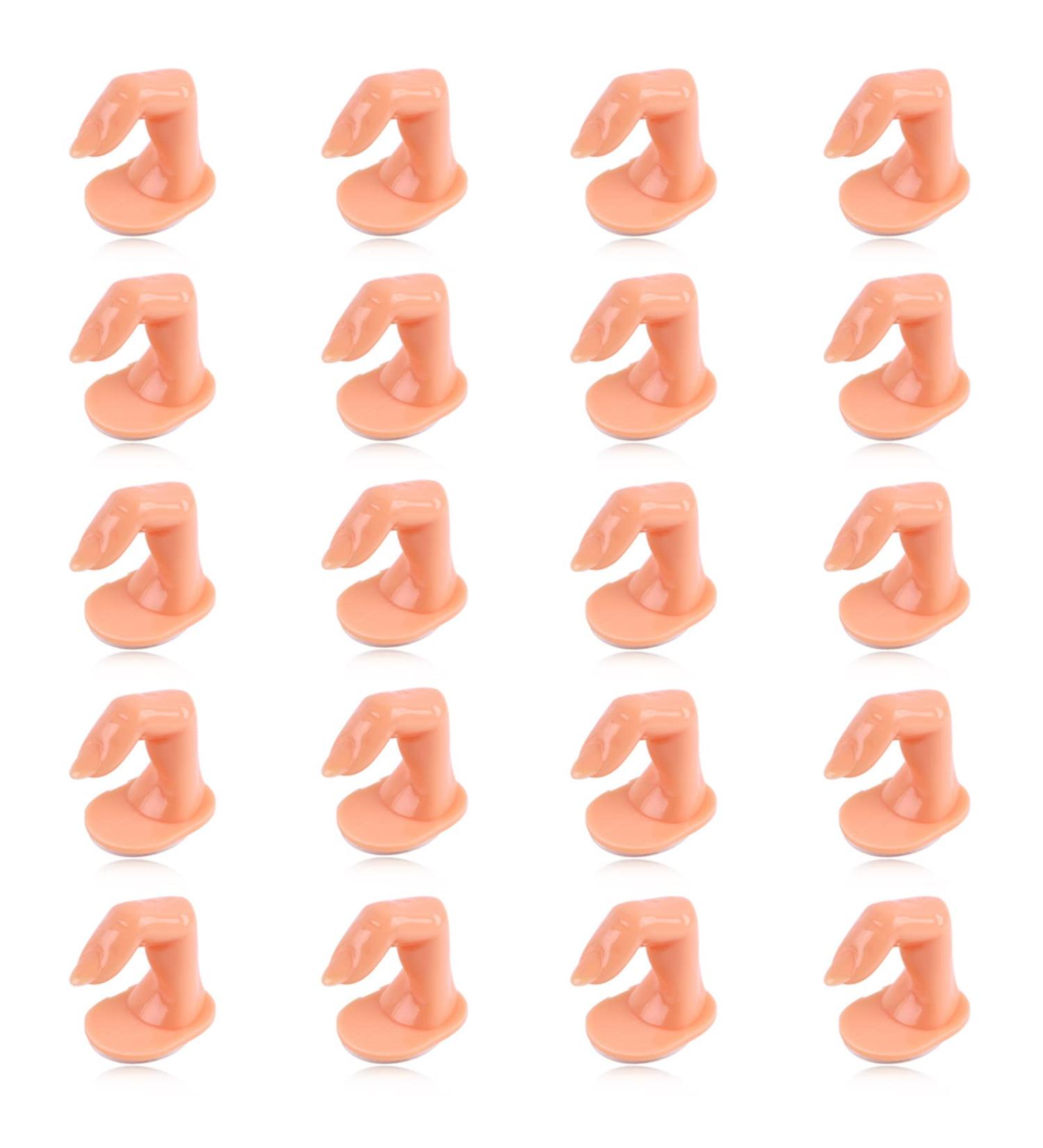 20 Pieces Nail Hand Practice for Acrylic Nails - DIY Nail Art Training Display for Beginners, Lovers, and Salon Artists - Buy Online on GoSupps.com