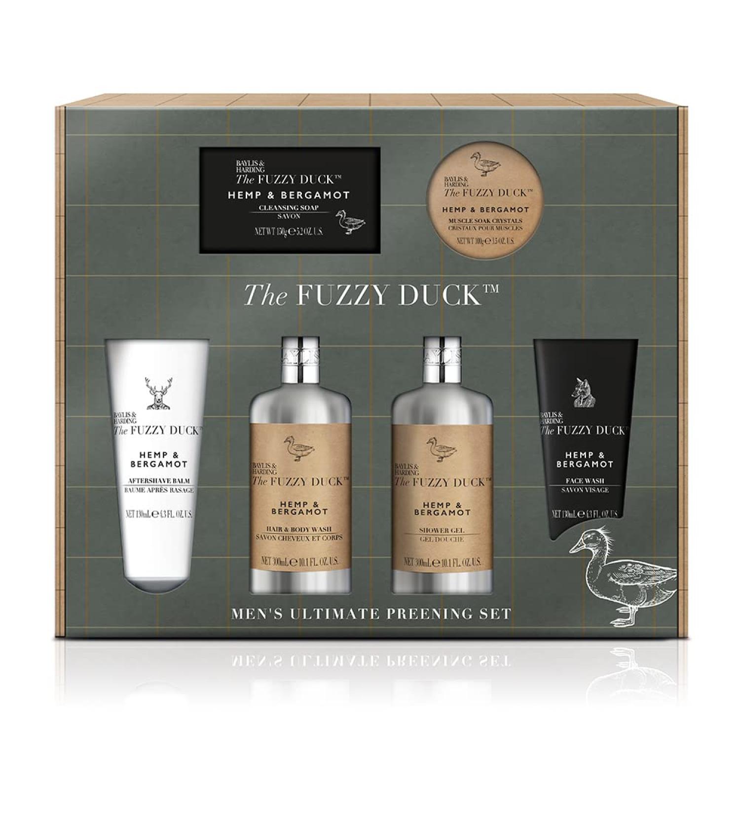 Baylis & Harding Men's Hemp & Bergamot Luxury Preening Gift Set - Vegan Friendly - Buy Online on GoSupps.com