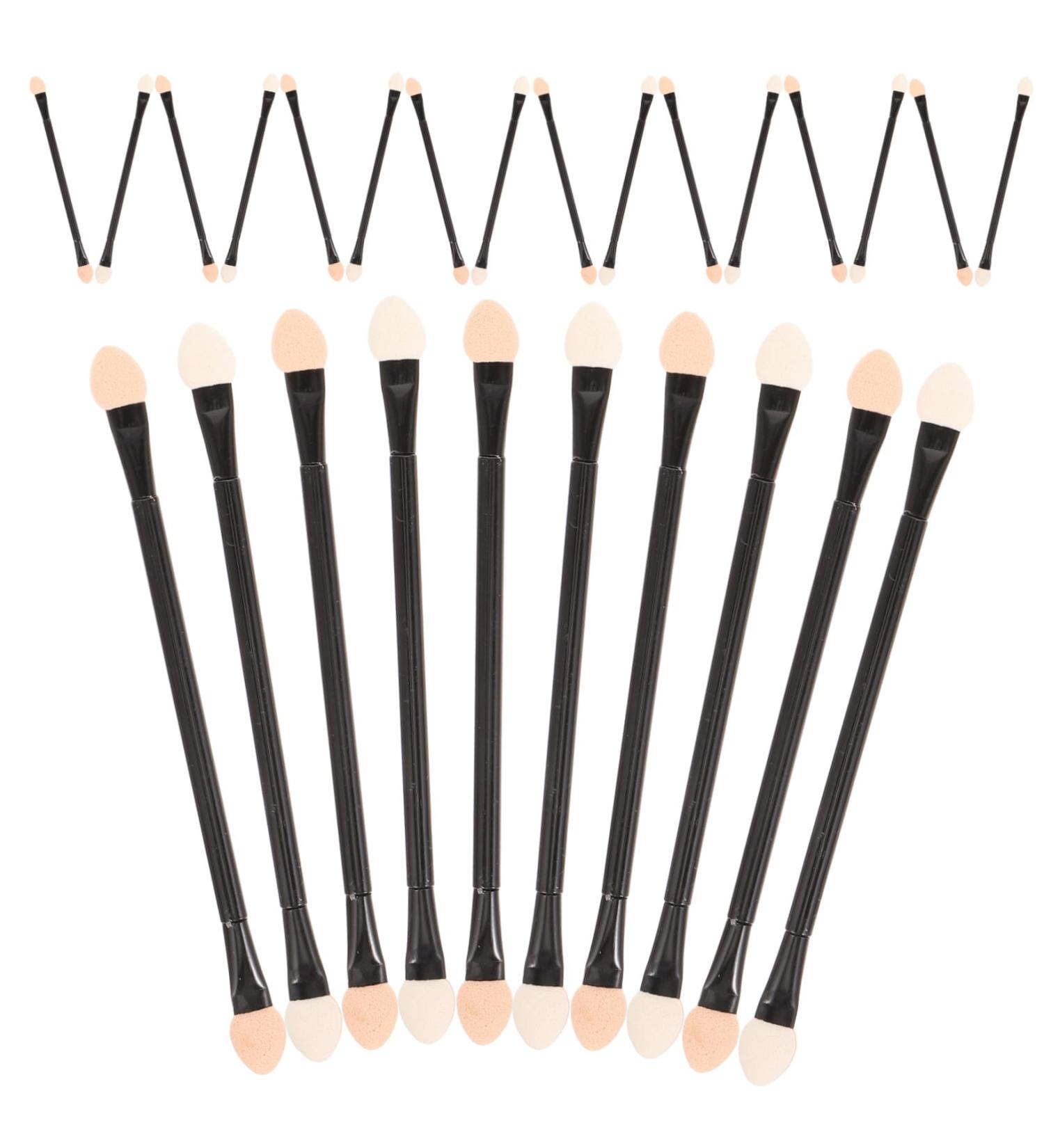 FOYTOKI 30pcs Disposable Eye Shadow Stick Dual Ended Makeup Brush Eyeshadow Application Make up Kit Plastic - Buy Online on GoSupps.com