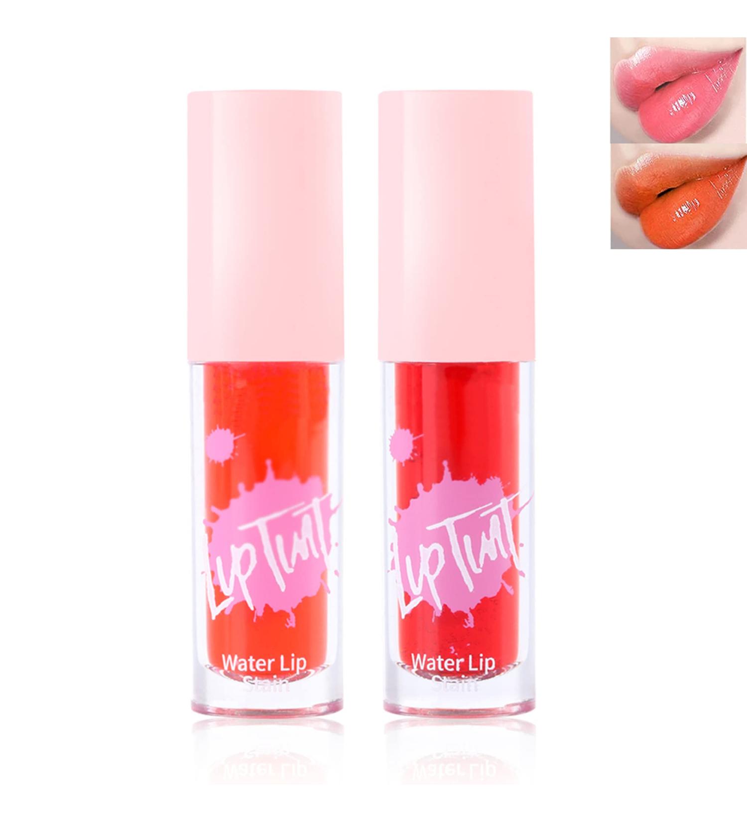 Shop Vibrant 2 Colors Lip Tint Stain | Long-Lasting Waterproof Liquid Lipstick | Korean Lip Gloss & Cheek Tint - Buy Online on GoSupps.com