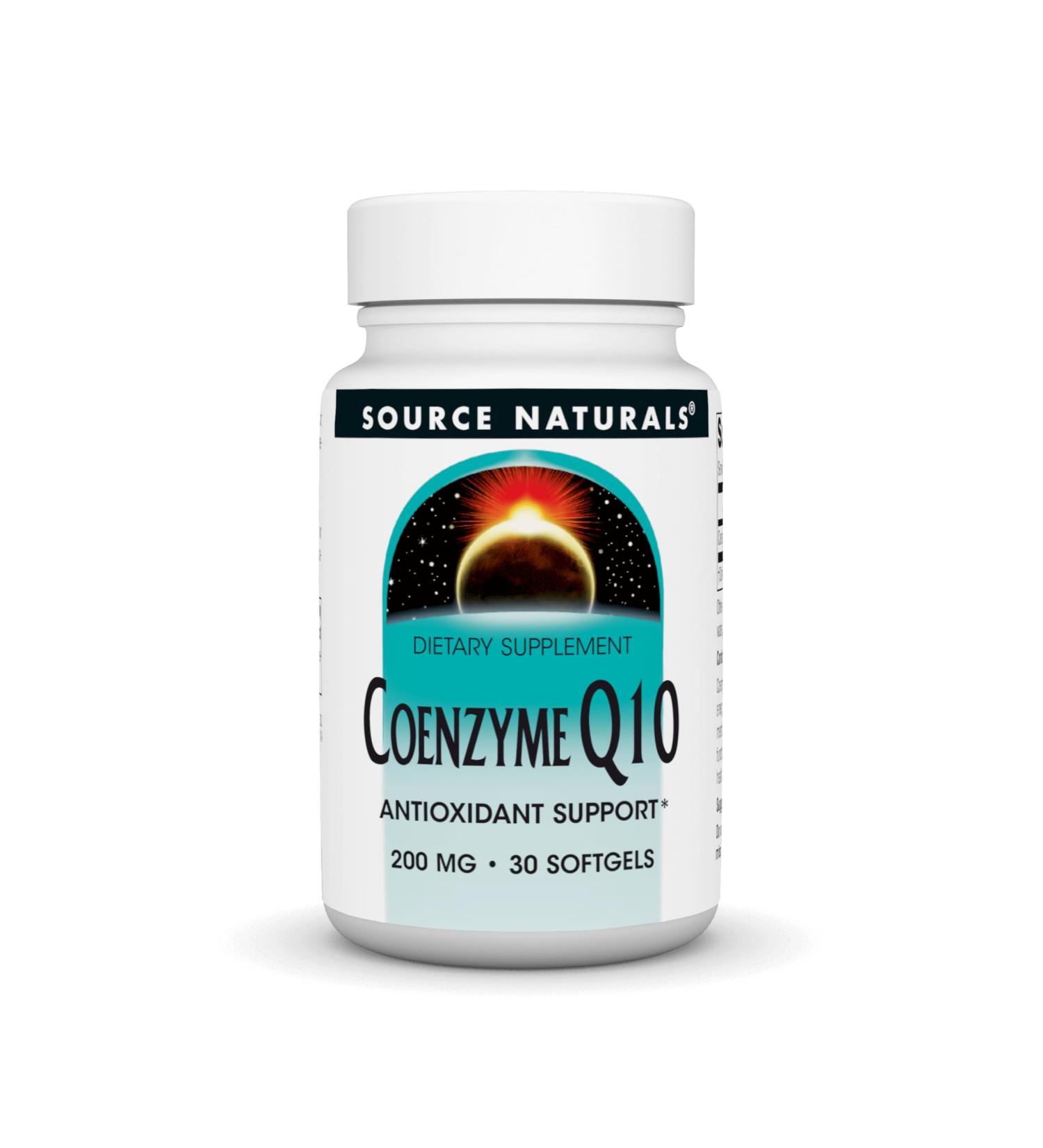 Buy Source Naturals Coenzyme Q10 200 mg - Antioxidant Support for Heart Brain Immunity & Liver - 30 Softgels | International Shipping - Buy Online on GoSupps.com