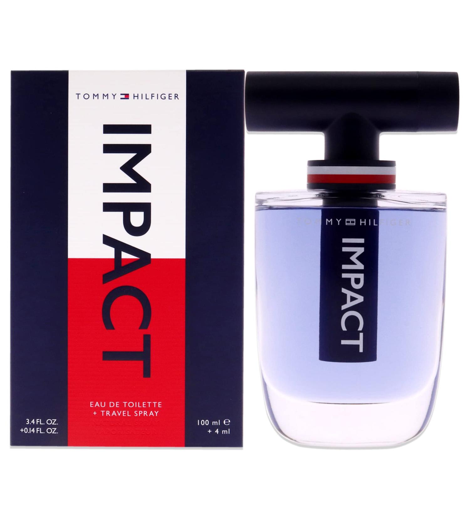 Tommy Hilfiger Impact Men 3.4oz EDT Spray 4ml (Mini) Travel Spray 2 Pc Gift Set Fresh 1 Count (Pack of 2) - Buy Online on GoSupps.com