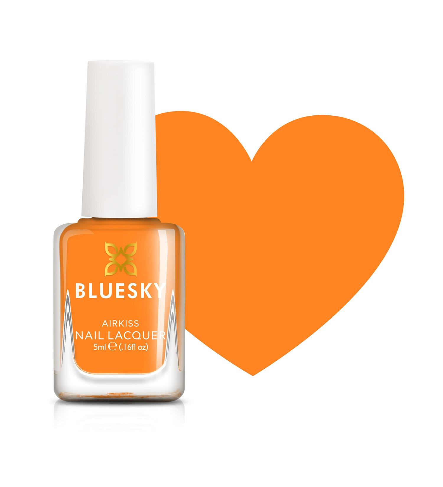 Bluesky Kids Nail Varnish - Kapow Orange. A gentle non-toxic water-based odorless nail polish for children 5 ml - Buy Online on GoSupps.com