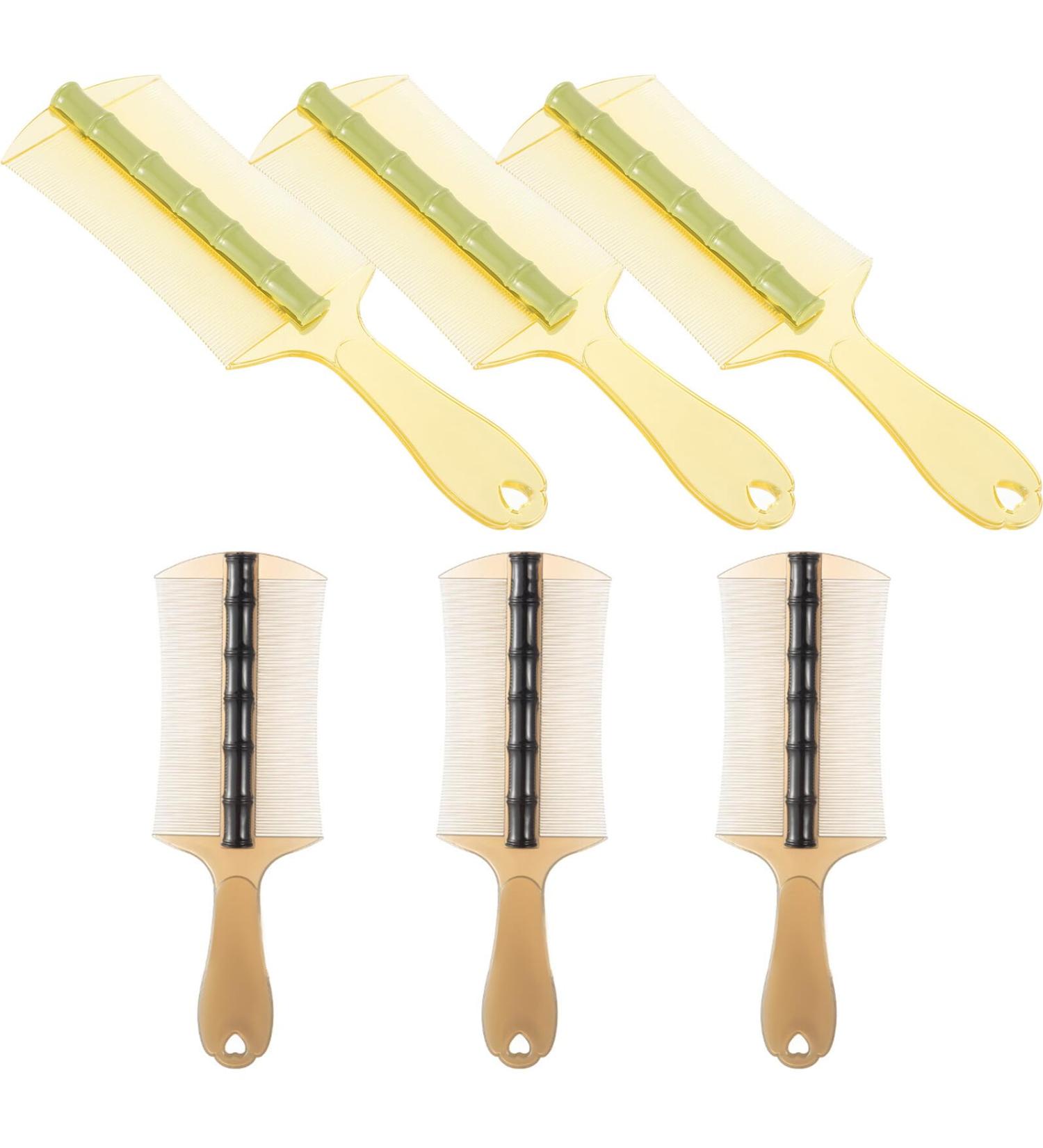 HANABASS 6 pi ces Peigne Pellicules Double Face avec Dents Ultra Fines et Manche Long Peigne Anti-poux pour Gar on Fille Adultes et Animaux Plastique pais Noir et Vert - Buy Online on GoSupps.com