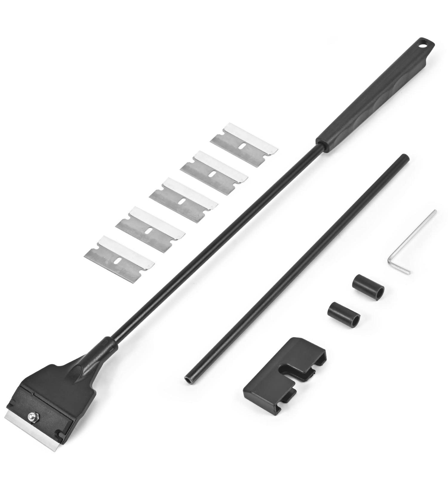 Handheld Fish Tank Scraper Cleaner for Glass Aquariums - 21 with 5 Stainless Steel Blades - Ideal for Fish, Reef, and Plant Maintenance - Buy Online on GoSupps.com