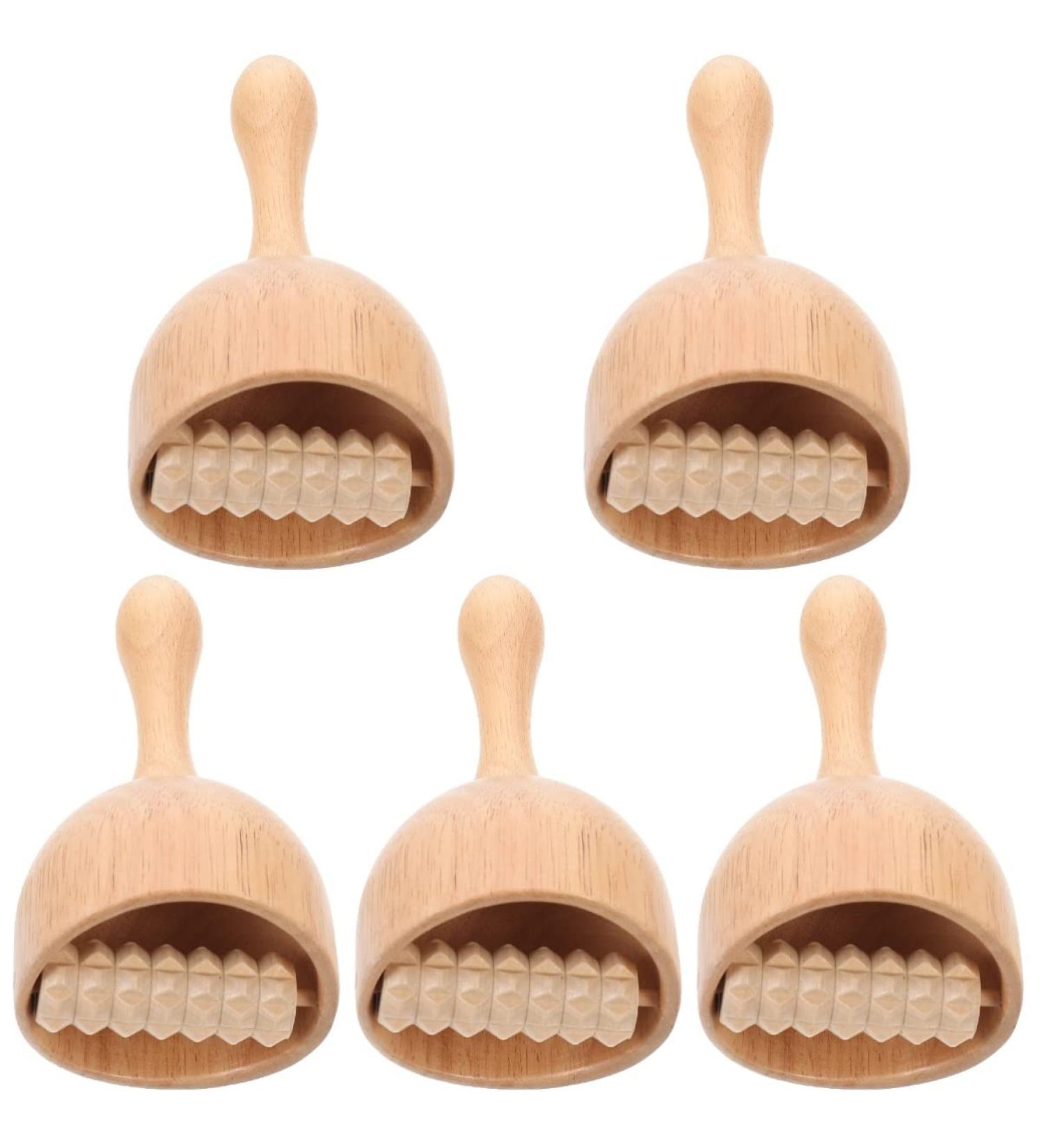 Beaupretty 5-Stage Wooden Massage Cup Set | Multi-Purpose Manual Body Massage Devices | Health & Fitness Tools | 18.5x9cm - International Shipping - Buy Online on GoSupps.com