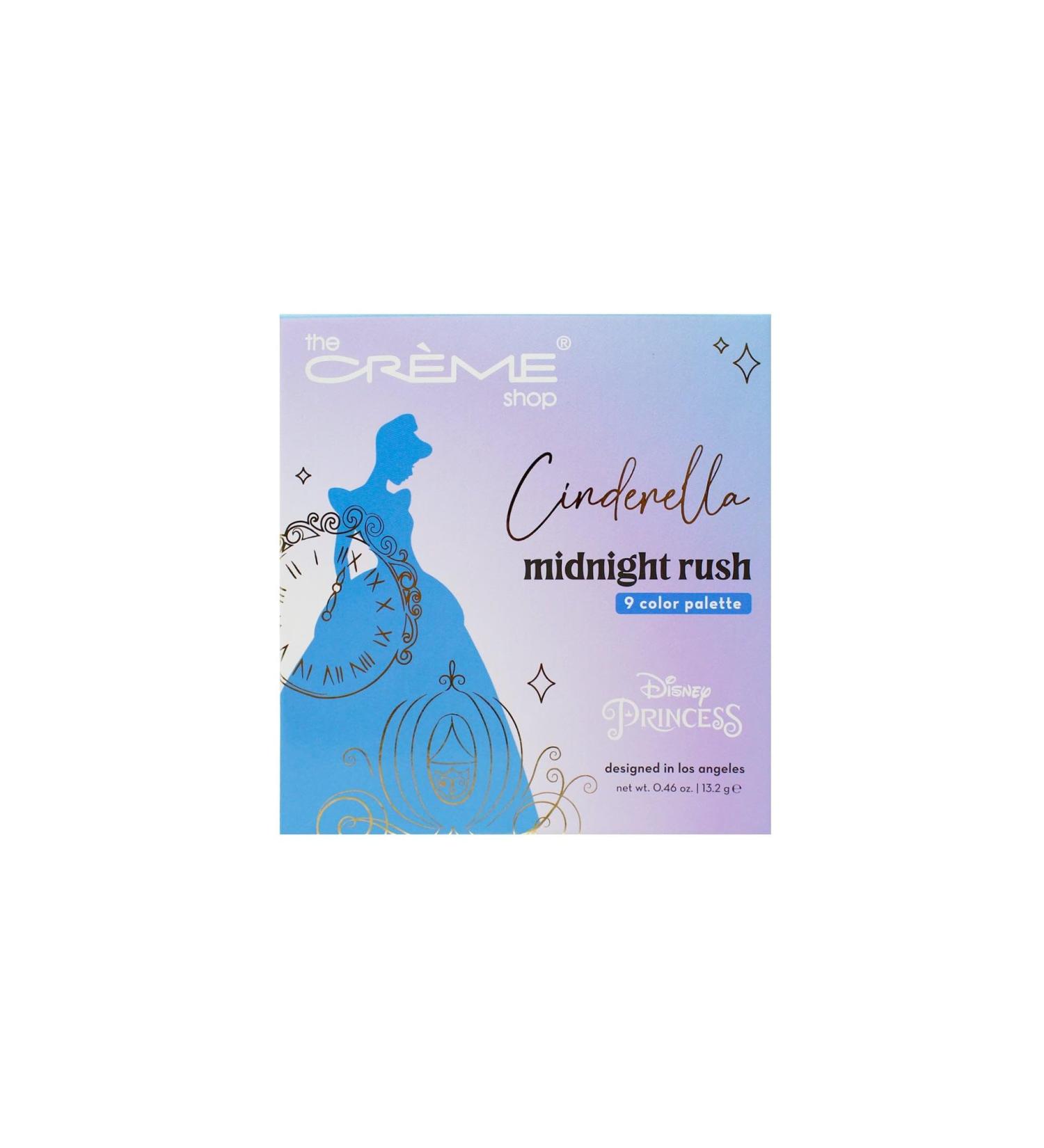 The Cr me Shop Disney Princesses Eyeshadow Palette - Captivating 9 Shades for Day to Night Looks | Pigmented Long-Lasting Beauty (CINDERELLA) Midnight Rush