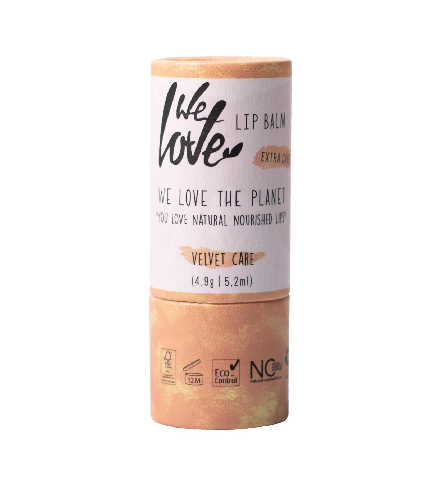 We Love the Planet Lip Balm Velvet Care | Eco-Friendly Moisturizing Lip Balm 4.9g International Shipping Available - Buy Online on GoSupps.com