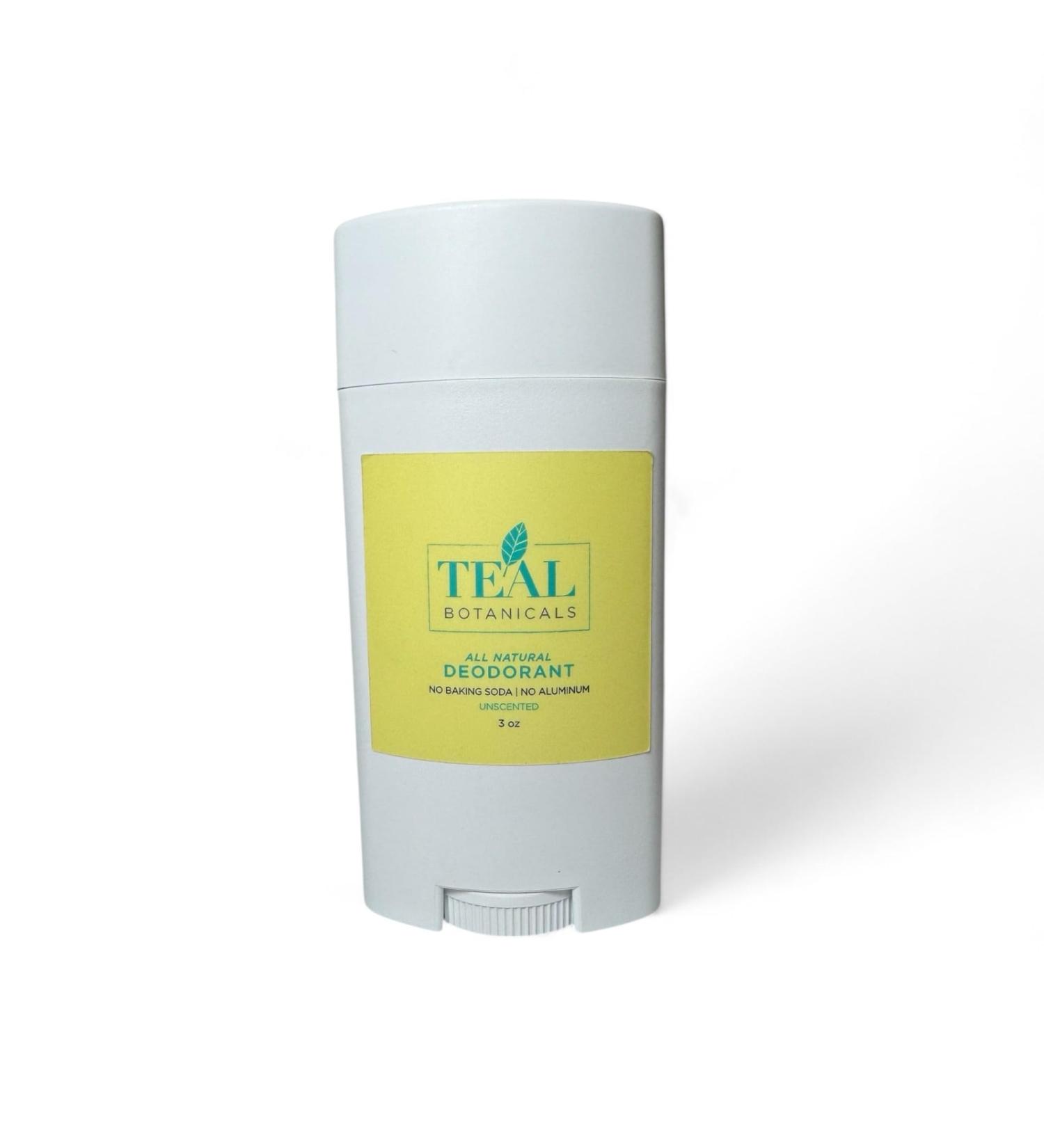 All Natural Deodorant No Aluminum No Baking Soda 3oz | Natural Deodorant | Clean Organic Ingredients Unscented