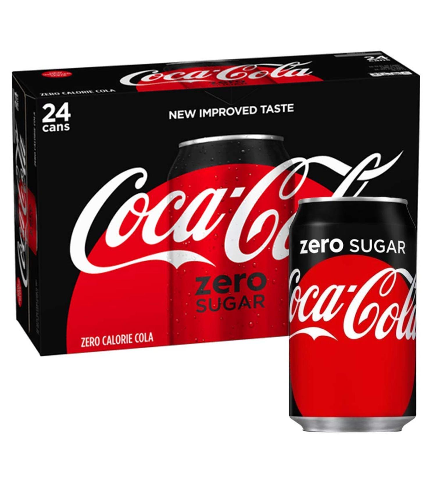 Coca Cola Zero Sugar Free Cans 330ml Pack of 24