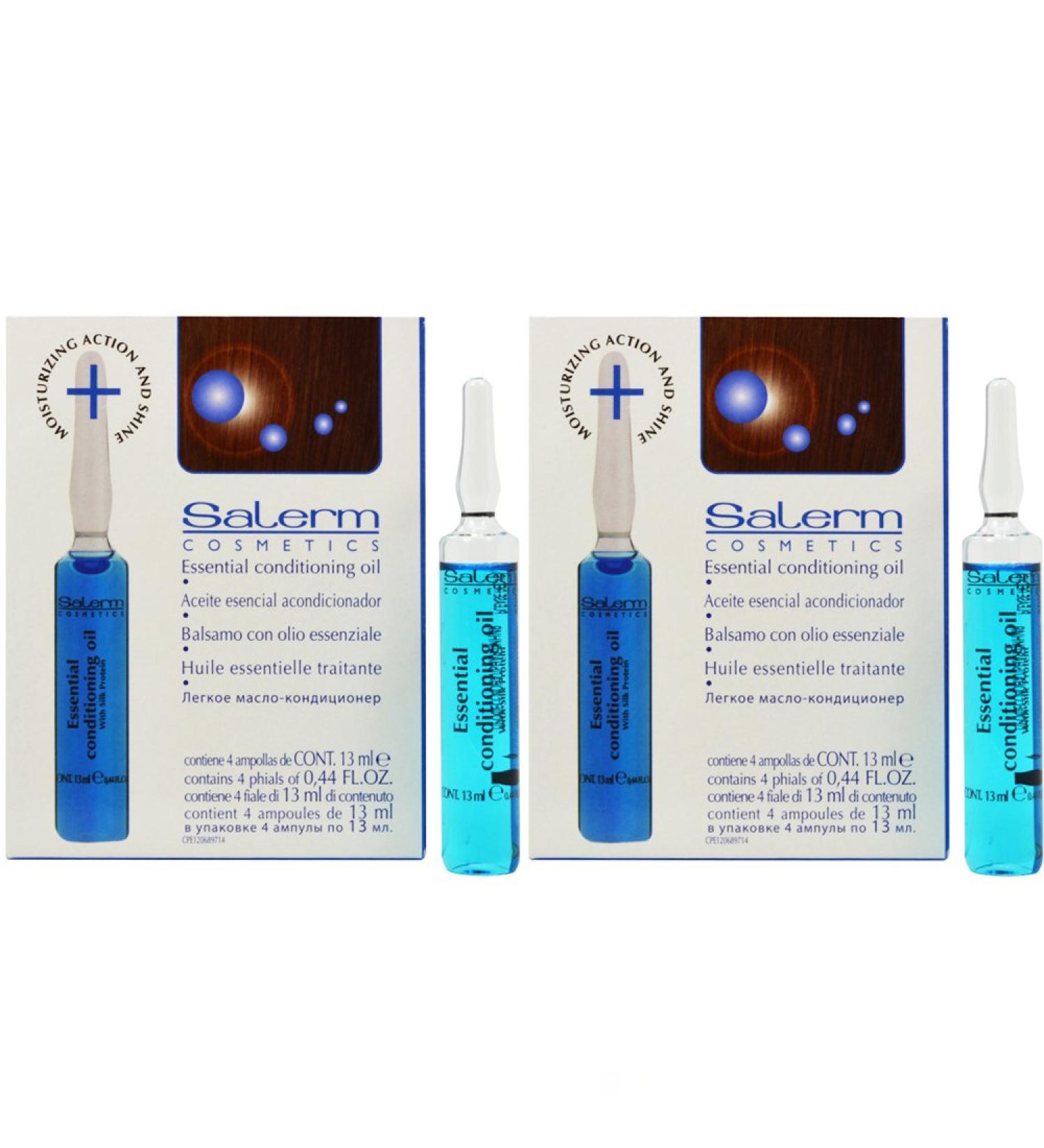 Salerm Essential Conditioning Oil 0.44oz x 4 ApplicationsPack of 2