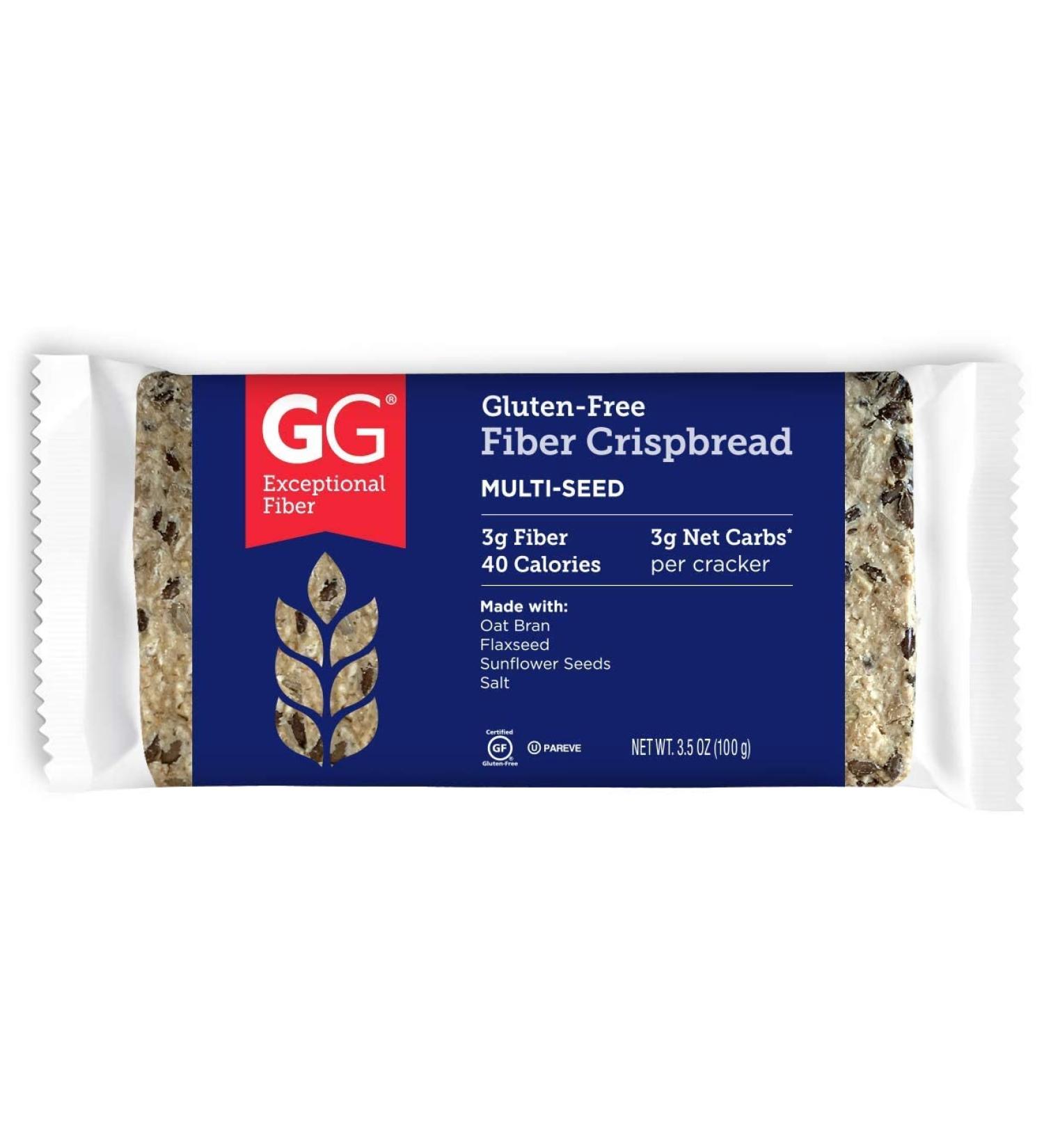 GG Exceptional Fiber Gluten-Free Crackers 3.5 Oz - Pack of 15 | Multi-Seed Snack - Buy Online on GoSupps.com