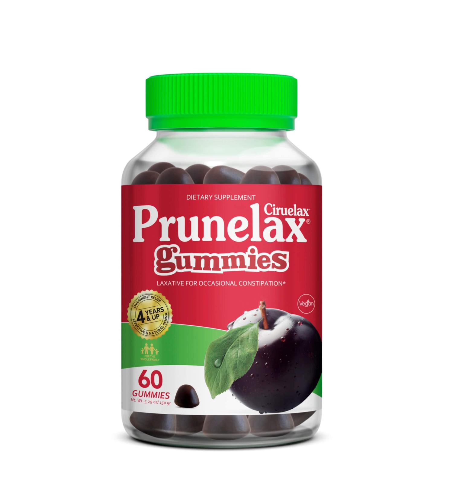 Prunelax Gummies Red 5.29oz - Natural Digestive Support | Buy Online - Buy Online on GoSupps.com