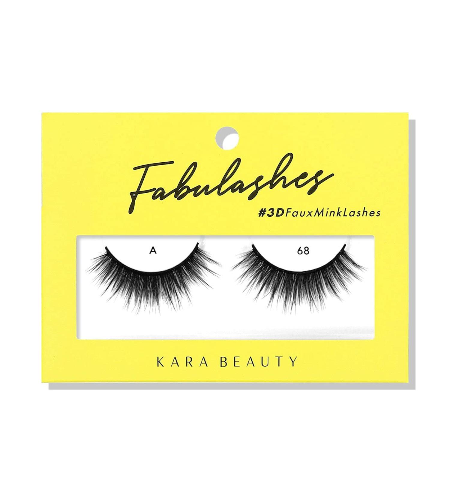 Shop KARA BEAUTY FABULASHES 3D Faux Mink False Eyelashes - Style A68 | International Shipping Available - Buy Online on GoSupps.com