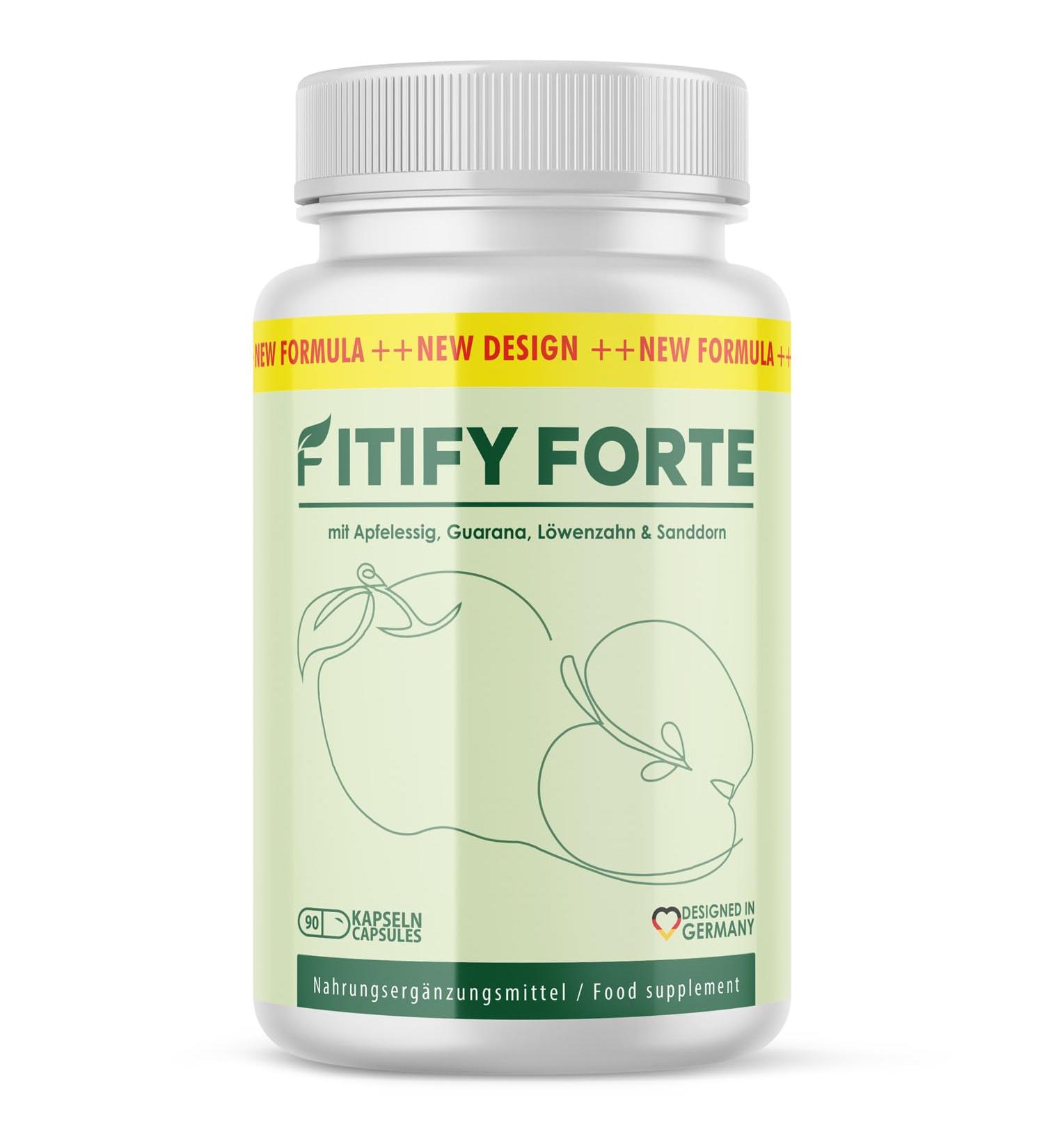 Fitify Forte Capsules | Avec des ingr dients de haute qualit | Convient aux hommes et aux femmes | Contenu 90 capsules