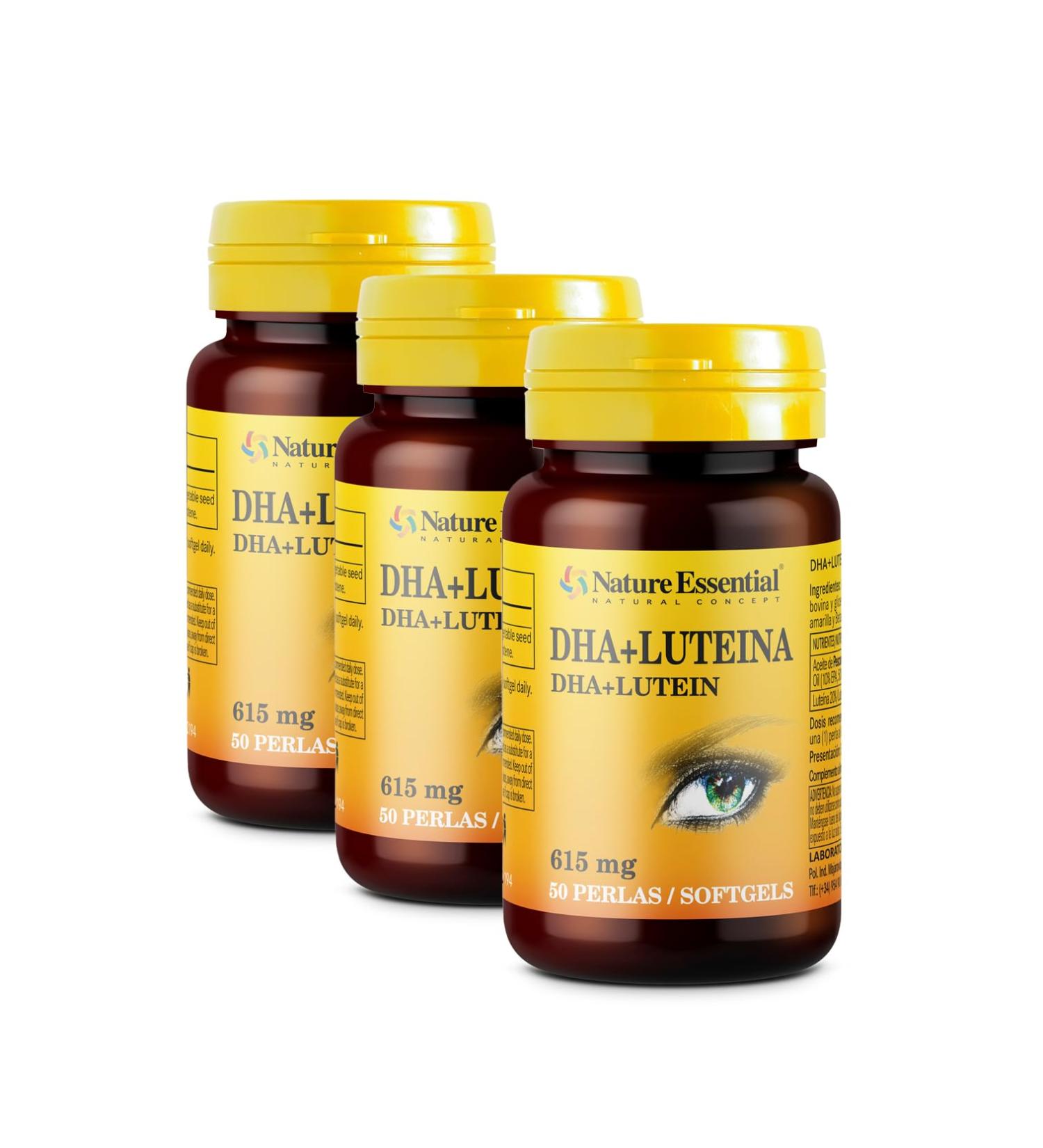 Nature Essential DHA + lutein 650 mg 50 pearls fish oil supplement contributes to vision 2 pieces