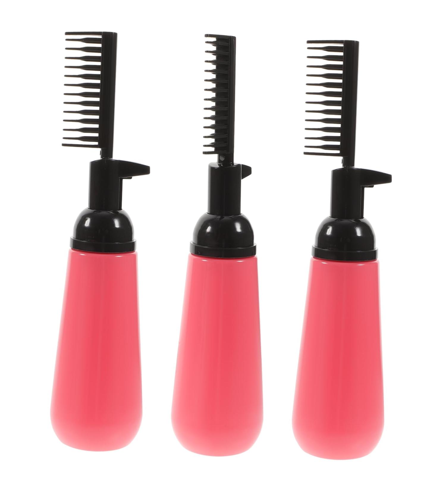 SHERCHPRY 3 pi ces Lot de Flacons Applicateurs pour Coloration Cheveux Bouteille Plastique avec Peigne Int gr pour Application Pr cise et Uniforme Usage Salon ou Domicile Al atoires - Buy Online on GoSupps.com