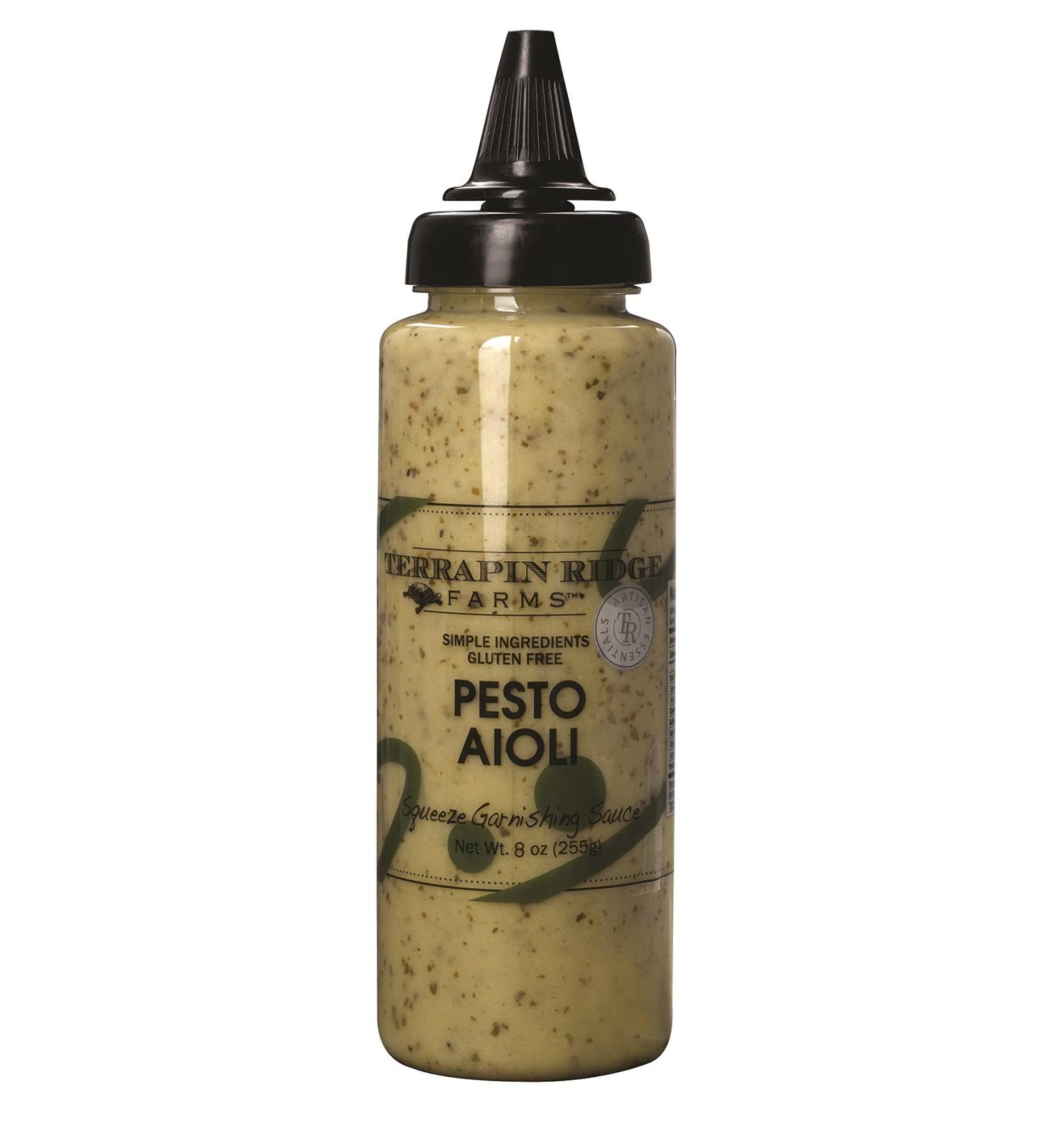 Terrapin Ridge Farms Pesto Aioli - 8 oz Squeeze Bottle for Grilled Chicken & Wraps - Buy Online on GoSupps.com