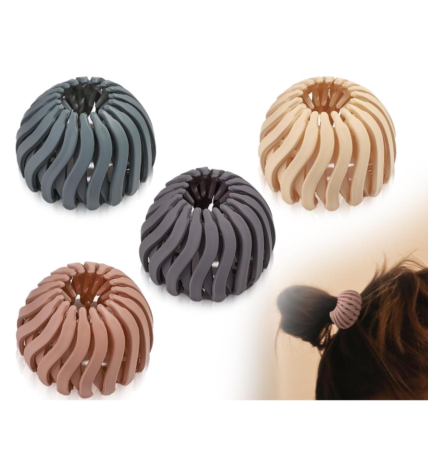 Zooetway Vintage Bird's Nest Hair Clips - Set of 4 Non-Slip Accessories for Women & Girls | Big Hair Grippers - Buy Online on GoSupps.com