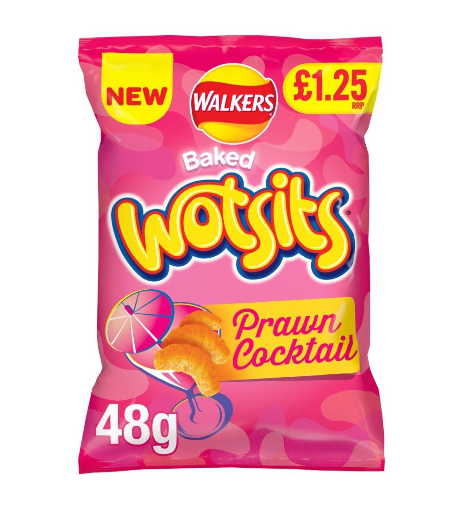 Wotists Prawn Cocktail Flavour Corn Puffs 15x48g Bags