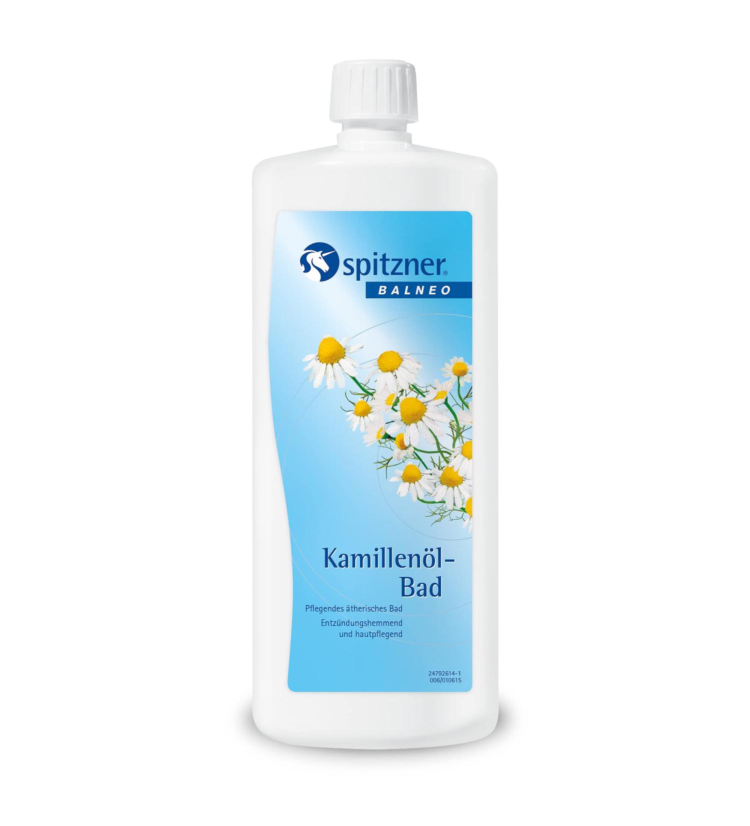 Spitzner Health Bath Chamomile Oil 1000ml | Anti-Inflammatory Bath Essence with Chamomile Essential Oil - Buy Online on GoSupps.com