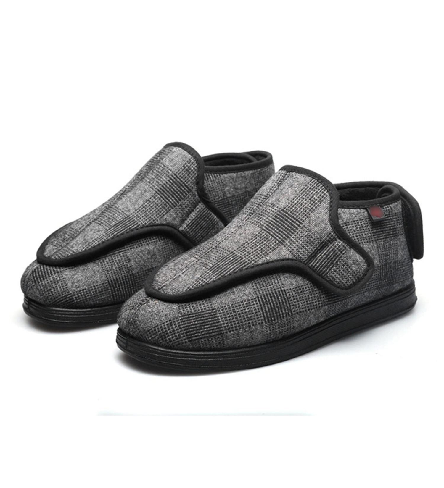 MisFun Diabetic Shoes 8.5 Plaid - Non-Slip Medical Shoes for Swollen Feet - Men, Women, Elderly with Diabetes - Buy Online on GoSupps.com