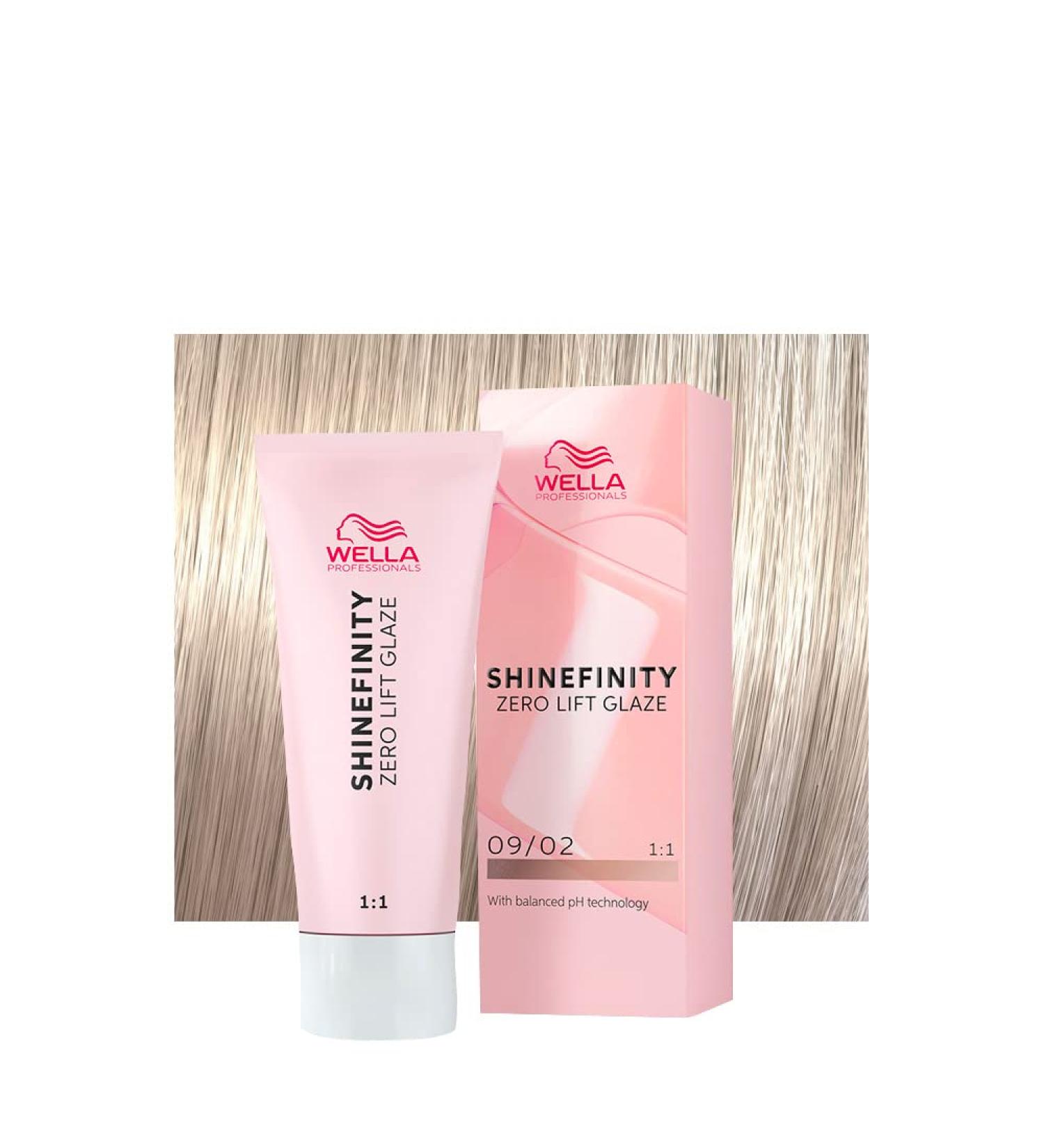 WELLA PROFESSIONALS Wella Shinefinity Soft Sage 0902 Very Light Natural Blonde Matt 60ml demipermanent color