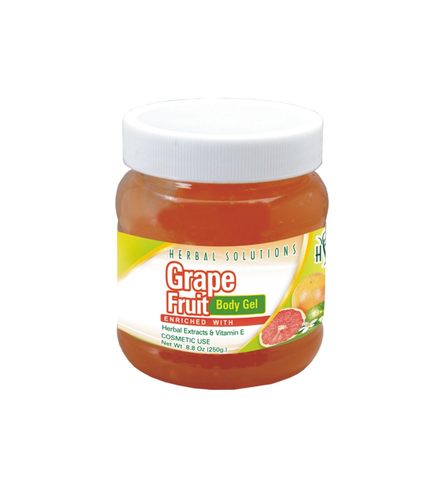 Herbal Solutions - Natural Body Toning Gel with Grapefruit Extract - Promotes Healthy Skin Appearance - Non-GMO Formula - 250g