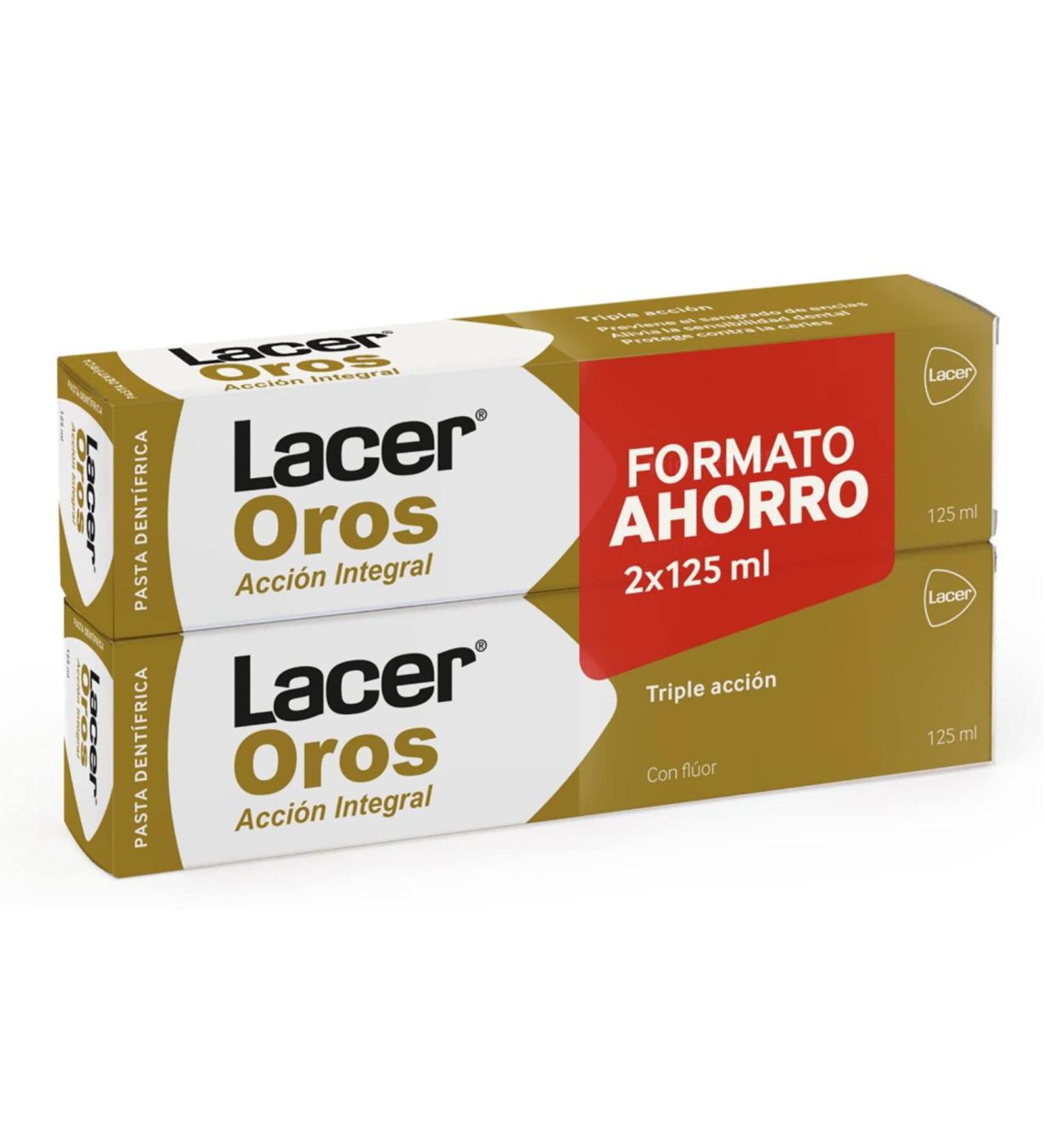 Lacer Oros Toothpaste - 250 ml | Comprehensive Mouth Protection Triple Effect Prevents Bleeding Reduces Sensitivity & Fights Cavities | International Shipping - Buy Online on GoSupps.com