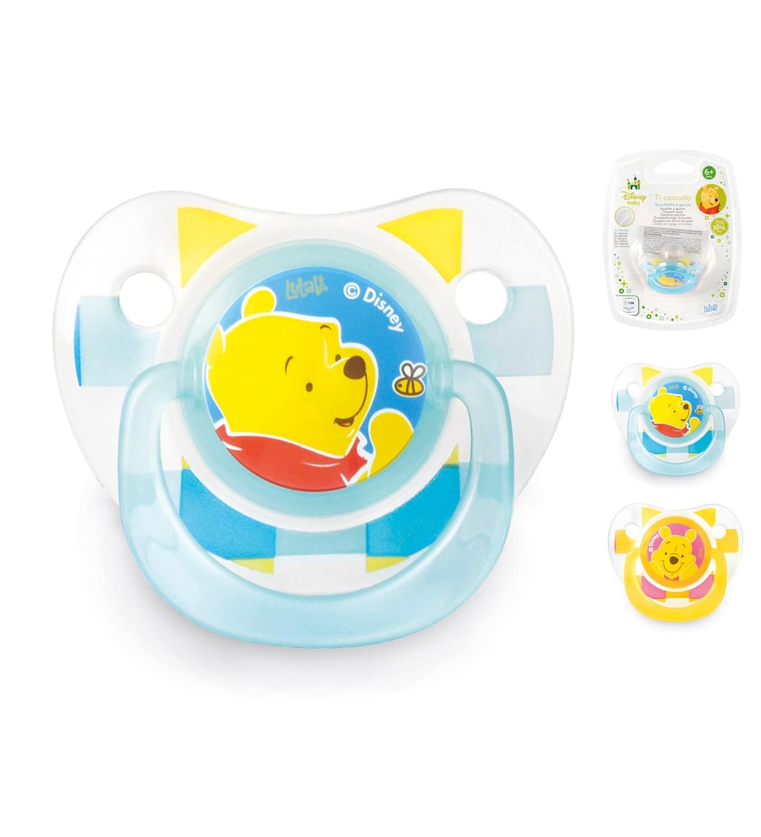 Lulabi 8113300 Disney Winnie the Pooh Pacifier - Silicone Teat for 6+ Months | International Shipping - Buy Online on GoSupps.com