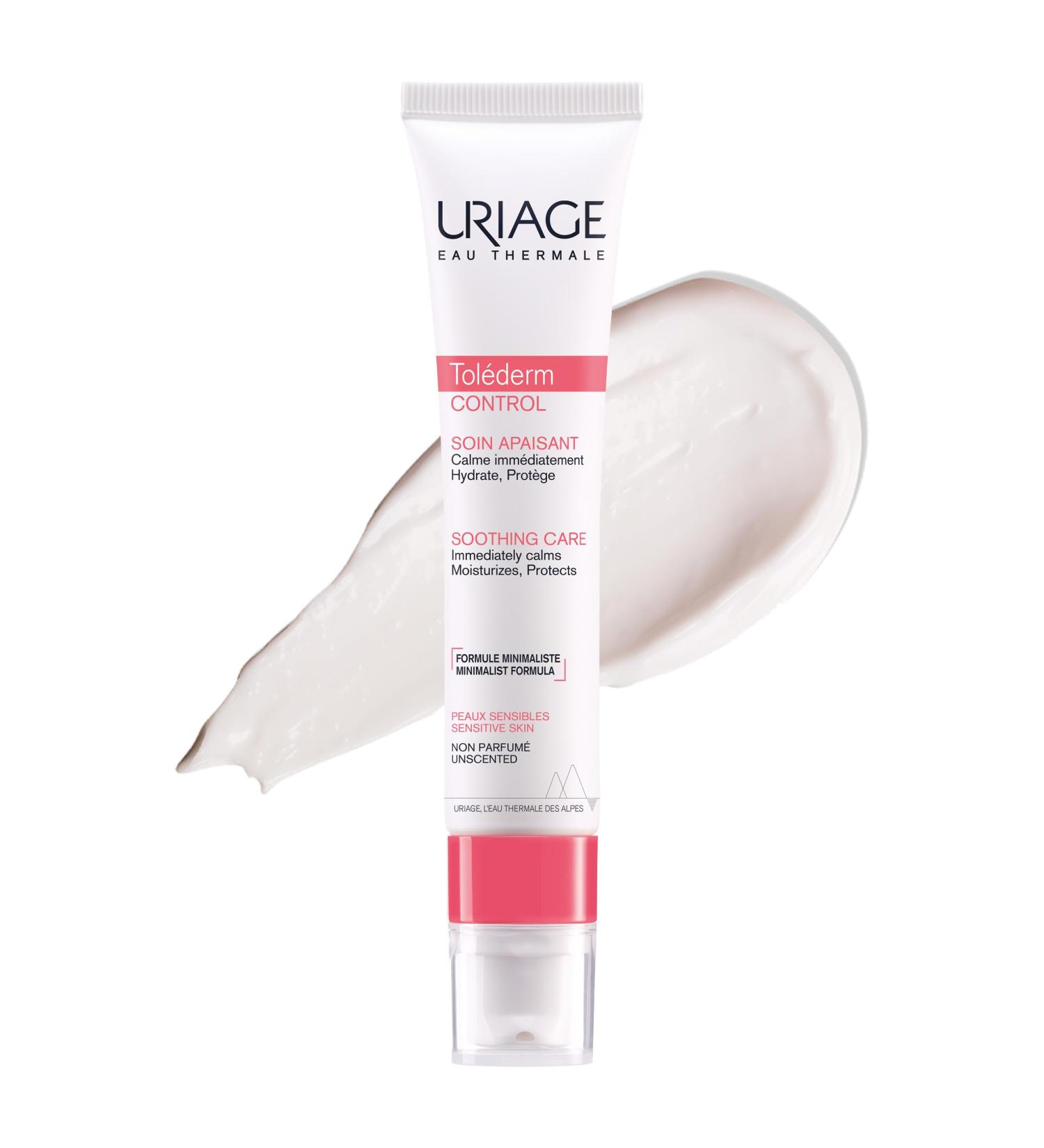 Uriage Tol derm Face Soothing Cream for Intolerant Sensitive Skin 40ml - Instantly Soothes Hydrates & Comforts - Light Minimalist Formula for High-tolerance - No Preservatives Fragrance-Free - Buy Online on GoSupps.com
