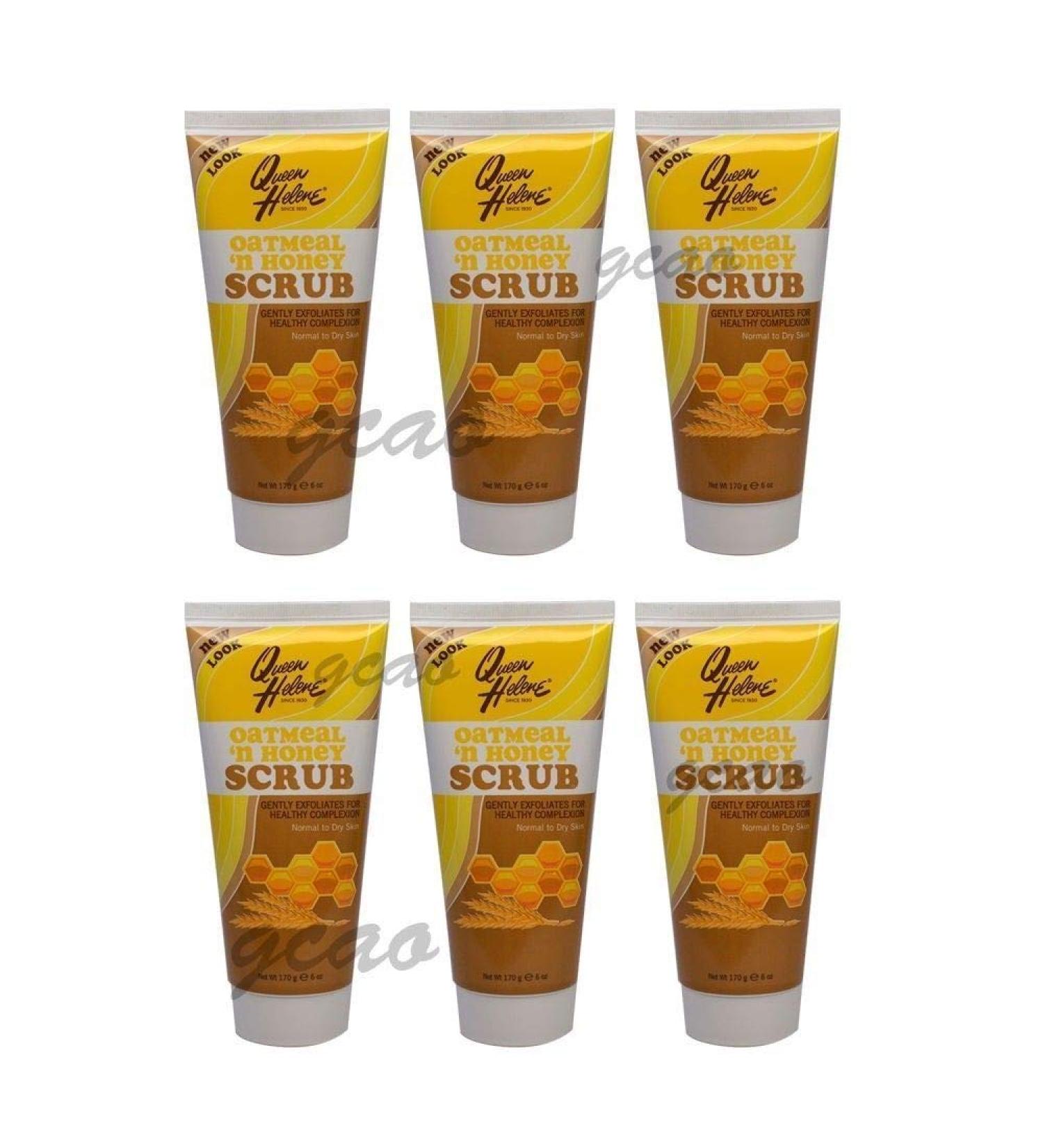 Queen Helene Oatmeal N Honey Facial Scrub 6oz. Tube (6 Pack)