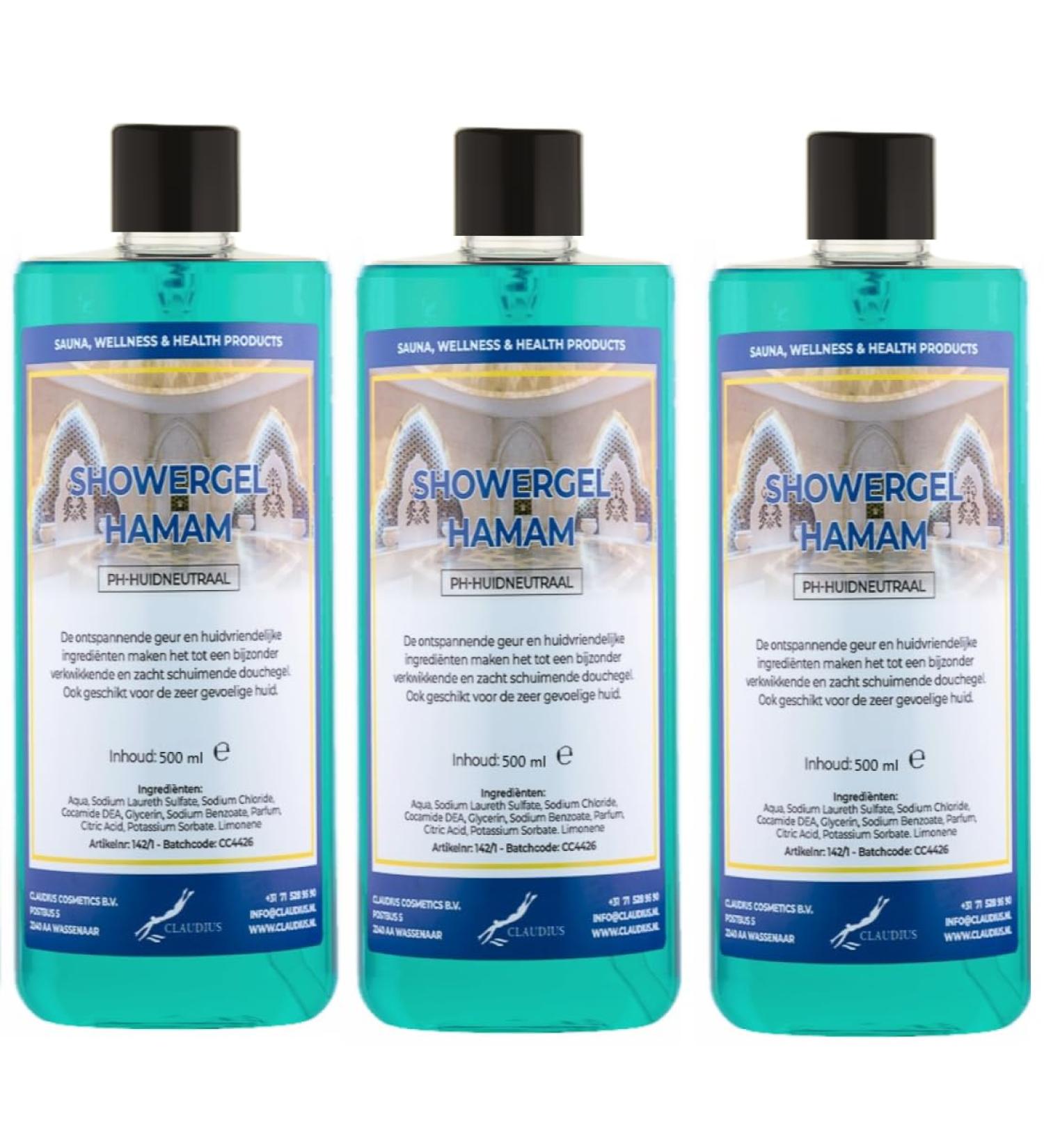 Claudius Shower Gel Hamam 500 ml set of 3 pieces Shower gel