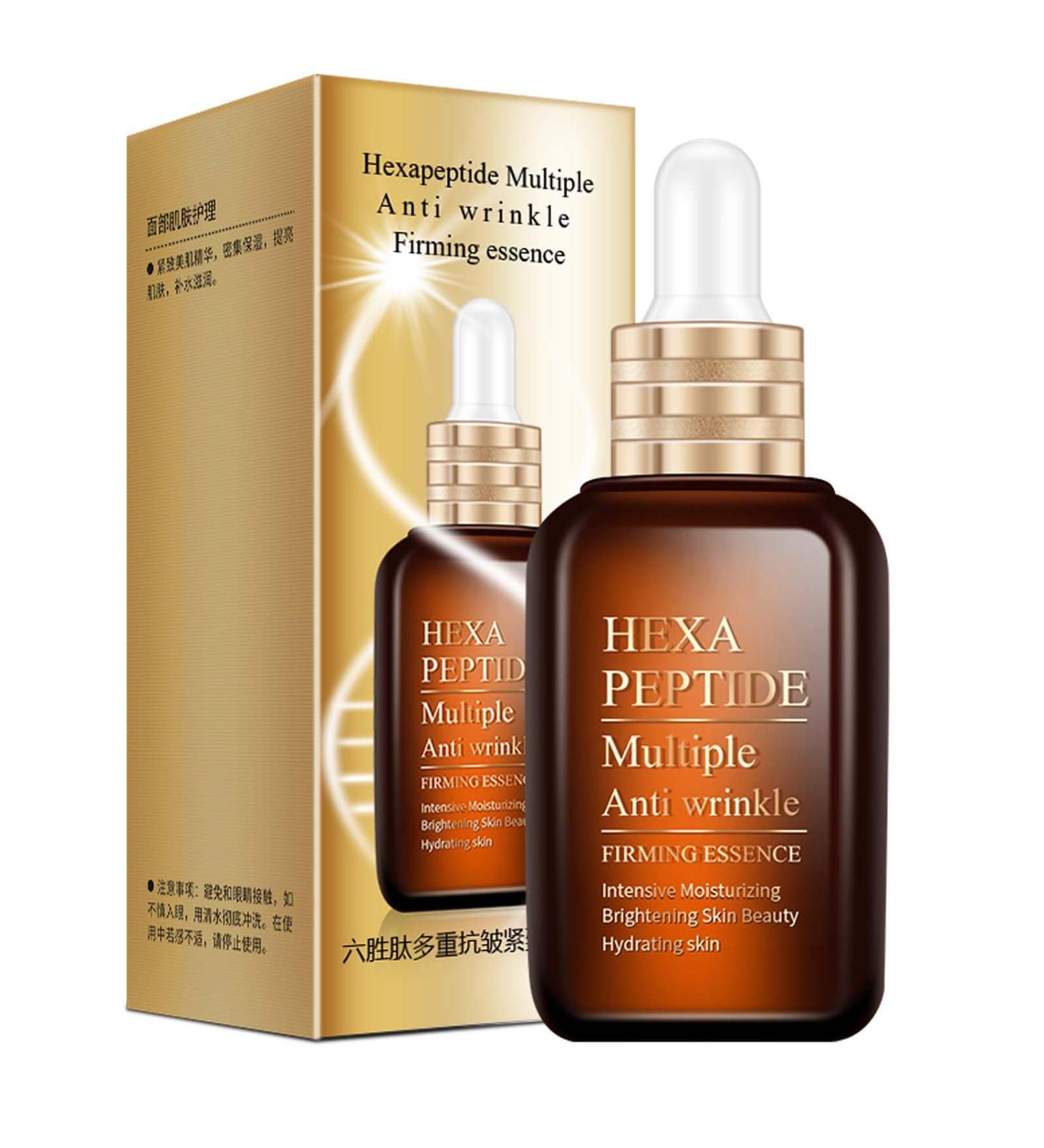 Trendyfave Peptides Serum Hexapeptide Face Serum Brightening Serum Moisturiser Face Anti Aging Peptide Hydrating Serum Repairs Skin Serums Skincare Reduce Fine Lines And Wrinkles - Buy Online on GoSupps.com