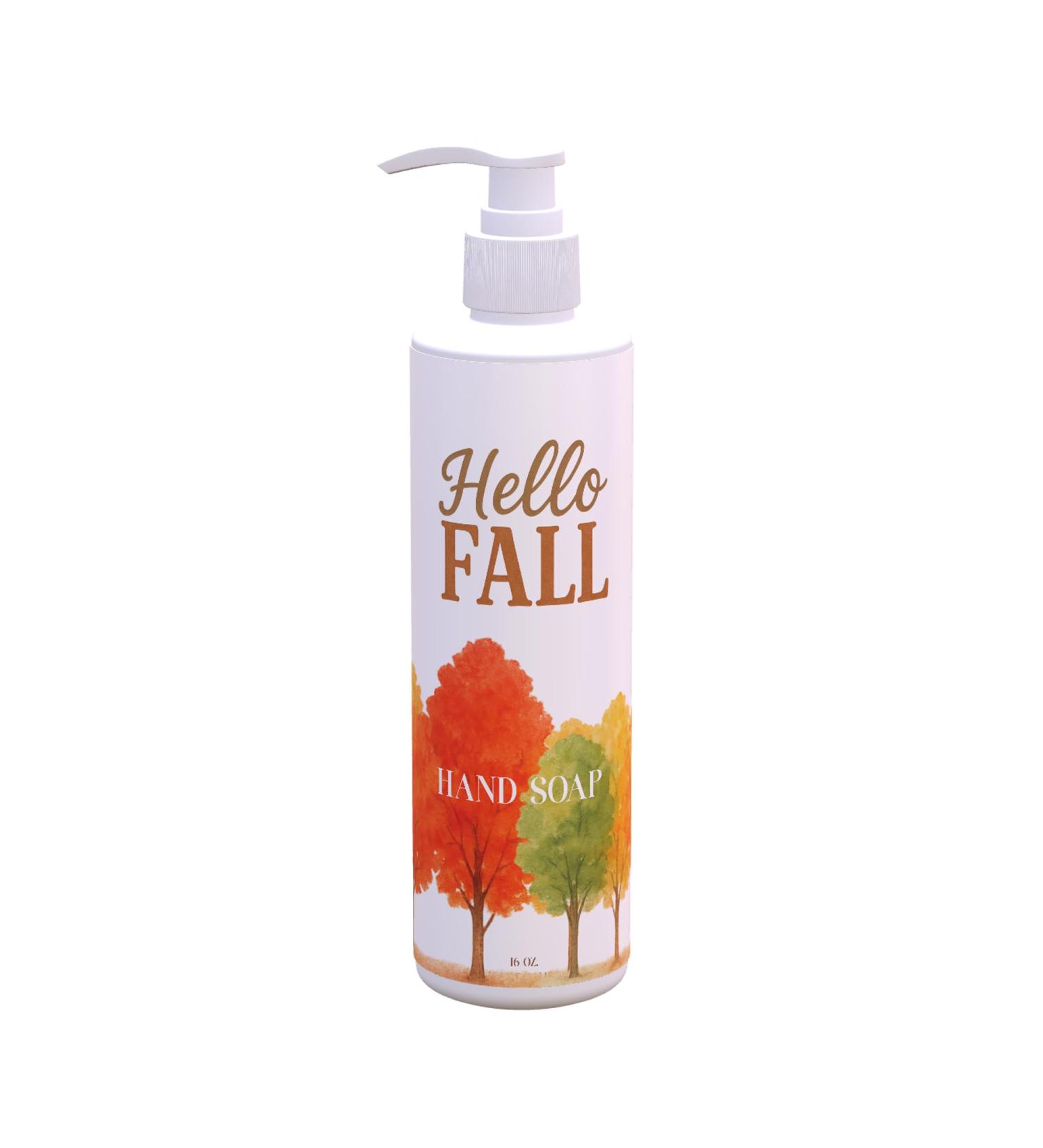 Fall Hand Soap Fall Tree Line Design | Fresh Green Tea & Lemon Scent | 16 oz Pump Bottle | Serene Nature Decor for Farmhouse Cabin & Lodge Settings | Paraben-Free Made in USA - Buy Online on GoSupps.com