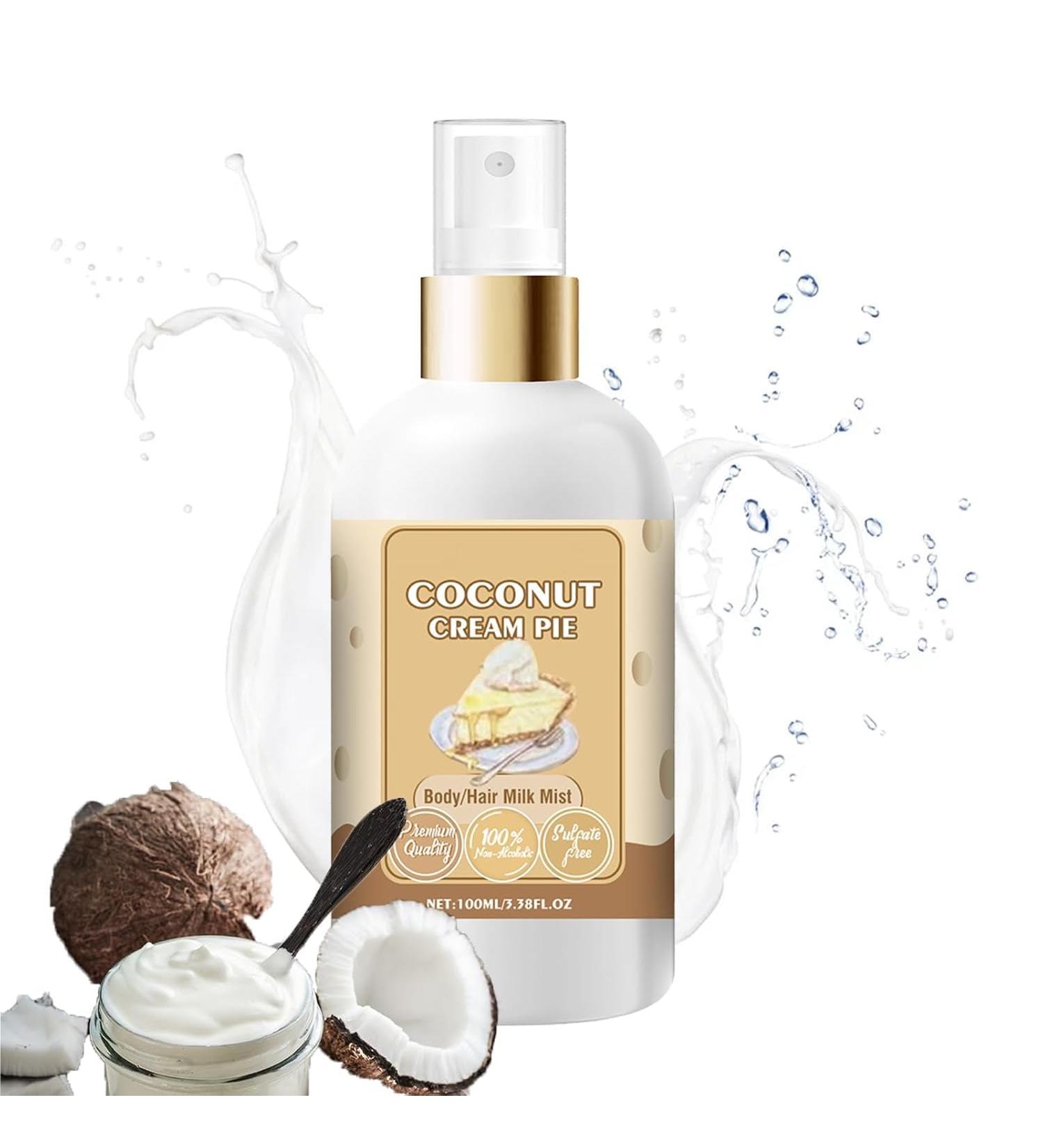Vanilla Cream Puff Body Milk Mist Vanilla Cream Puff Hair and Body Perfume Spray Body & Hair Fragrance Mist (Coconut Cream) - Buy Online on GoSupps.com