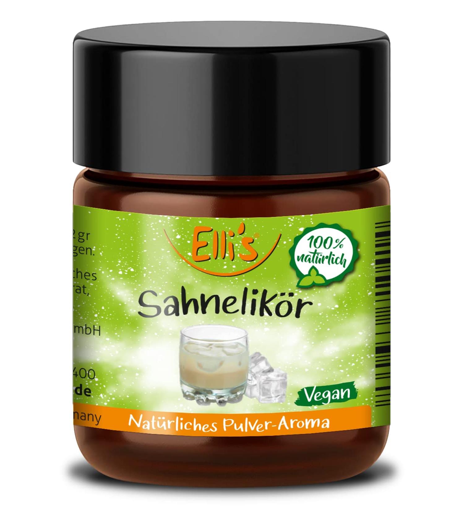 Buy Ellis Flavors Cream Delicacies - 100% Vegan Natural Powder Aroma for Baking & Cooking | 10g Cream Liqueur Concentrate - Buy Online on GoSupps.com