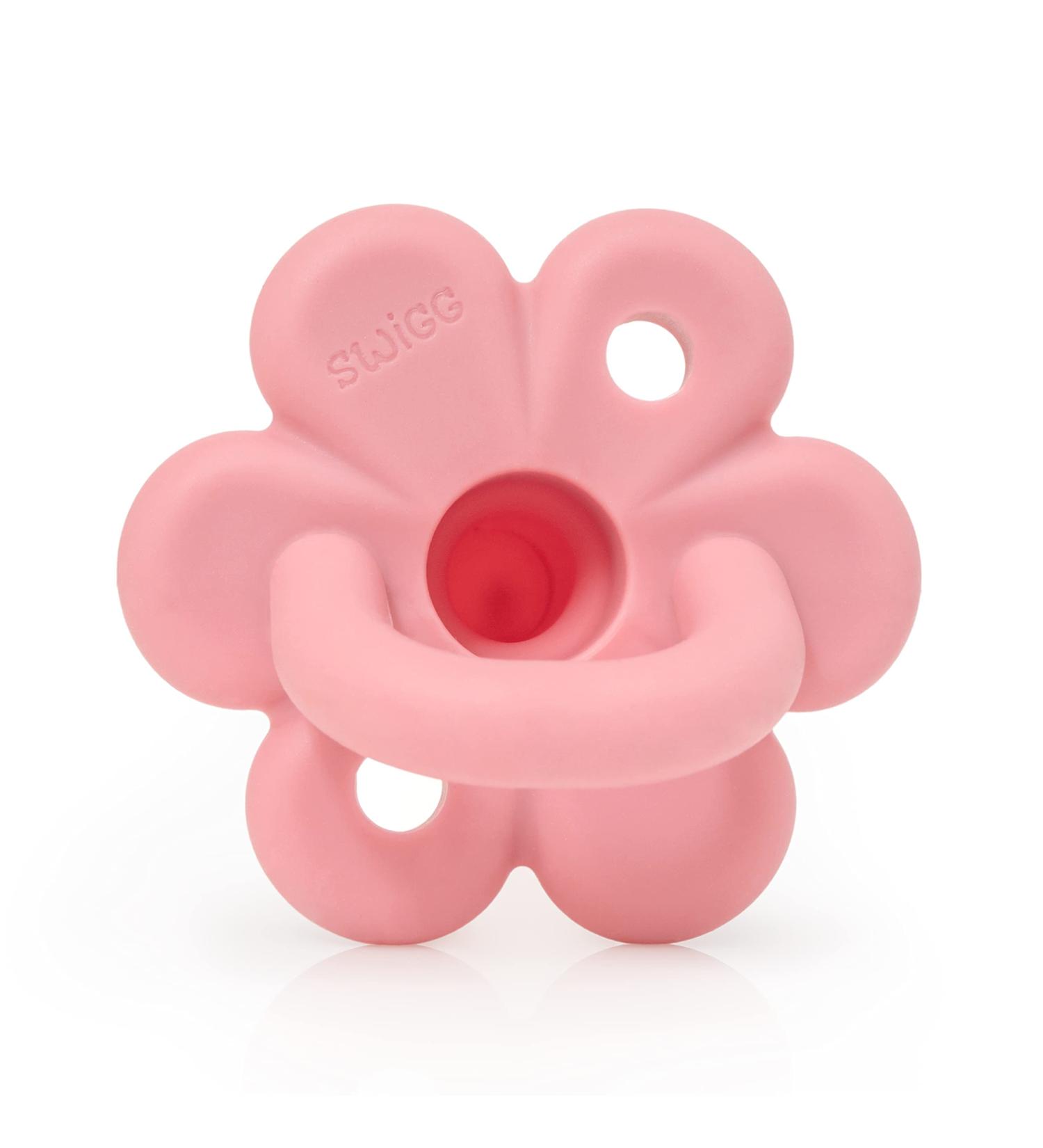 Swigg Soother Silicone Pacifier Teether with 2 Large Air Holes for Added Safety  BPA Free and Collapsible Handle for Girls  Ages 3 Months & Up  Orthodontic Pacifier 1 Piece Design  Rose - Buy Online on GoSupps.com