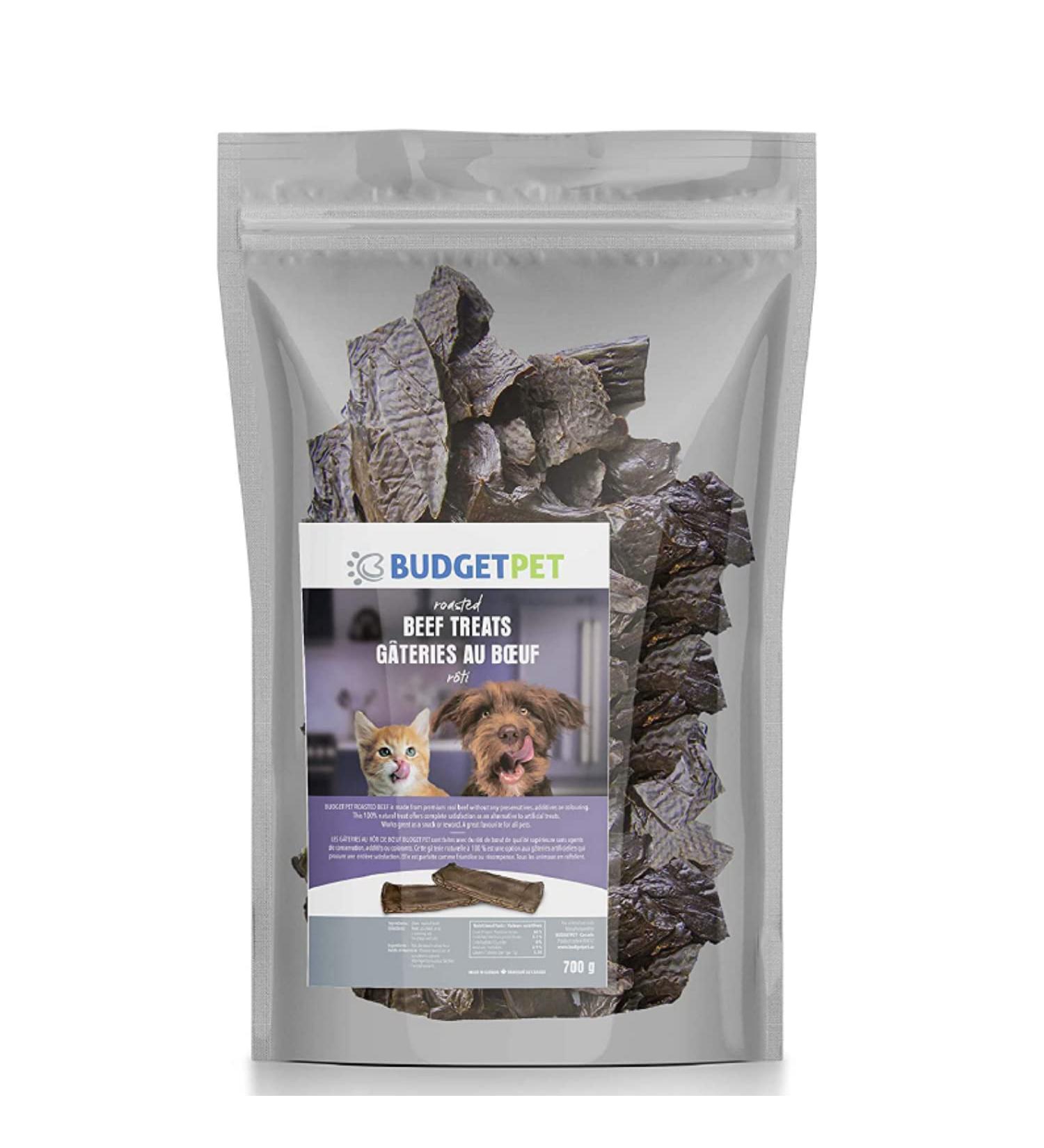 Budget Pet Roasted Beef Treats for Dogs and Cats 500gr Chews Pure and All Nutritive Low Calorie Training Treats - Large and Small Breeds Flavor Your Pets Will Love. - Buy Online on GoSupps.com