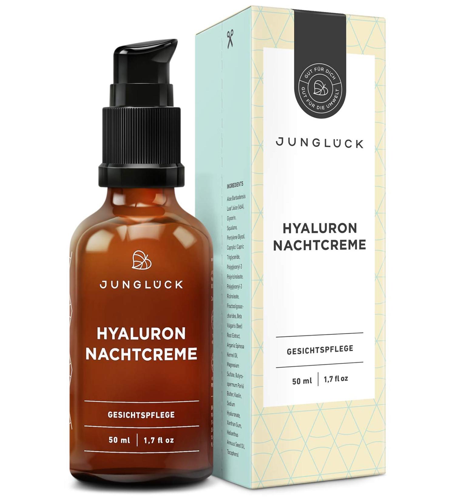 JUNGL CK Hyaluron Night Cream - Intensive Moisture & Skin Barrier Strengthening - Buy Internationally - Buy Online on GoSupps.com