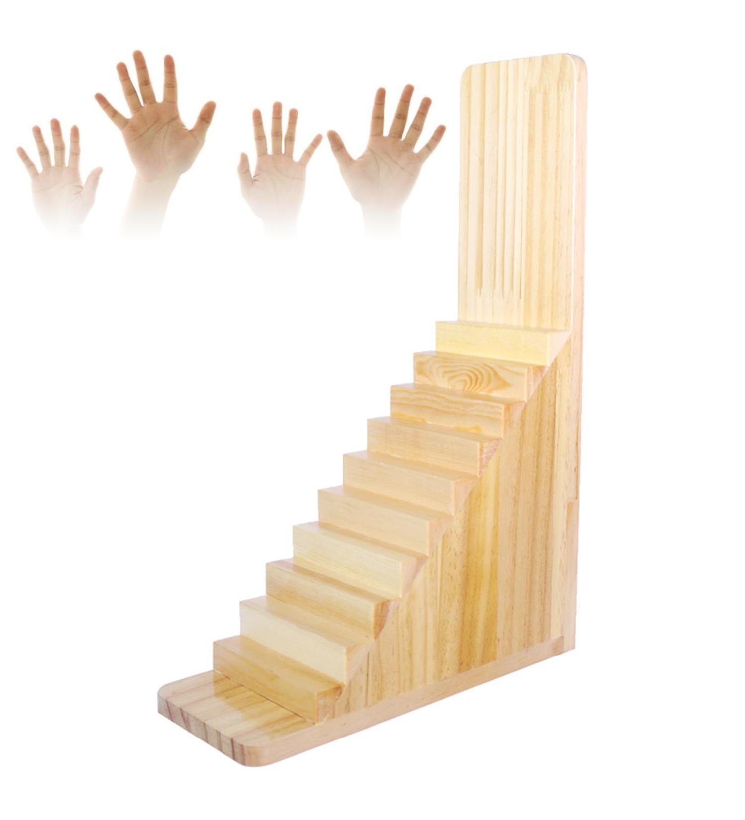 Wood Finger Flexibility Functional Trainer Finger Ladder Rehabilitation Training Device Finger Joint Exercise Equipment for Physiotherapy Surgery Arthritis - Buy Online on GoSupps.com
