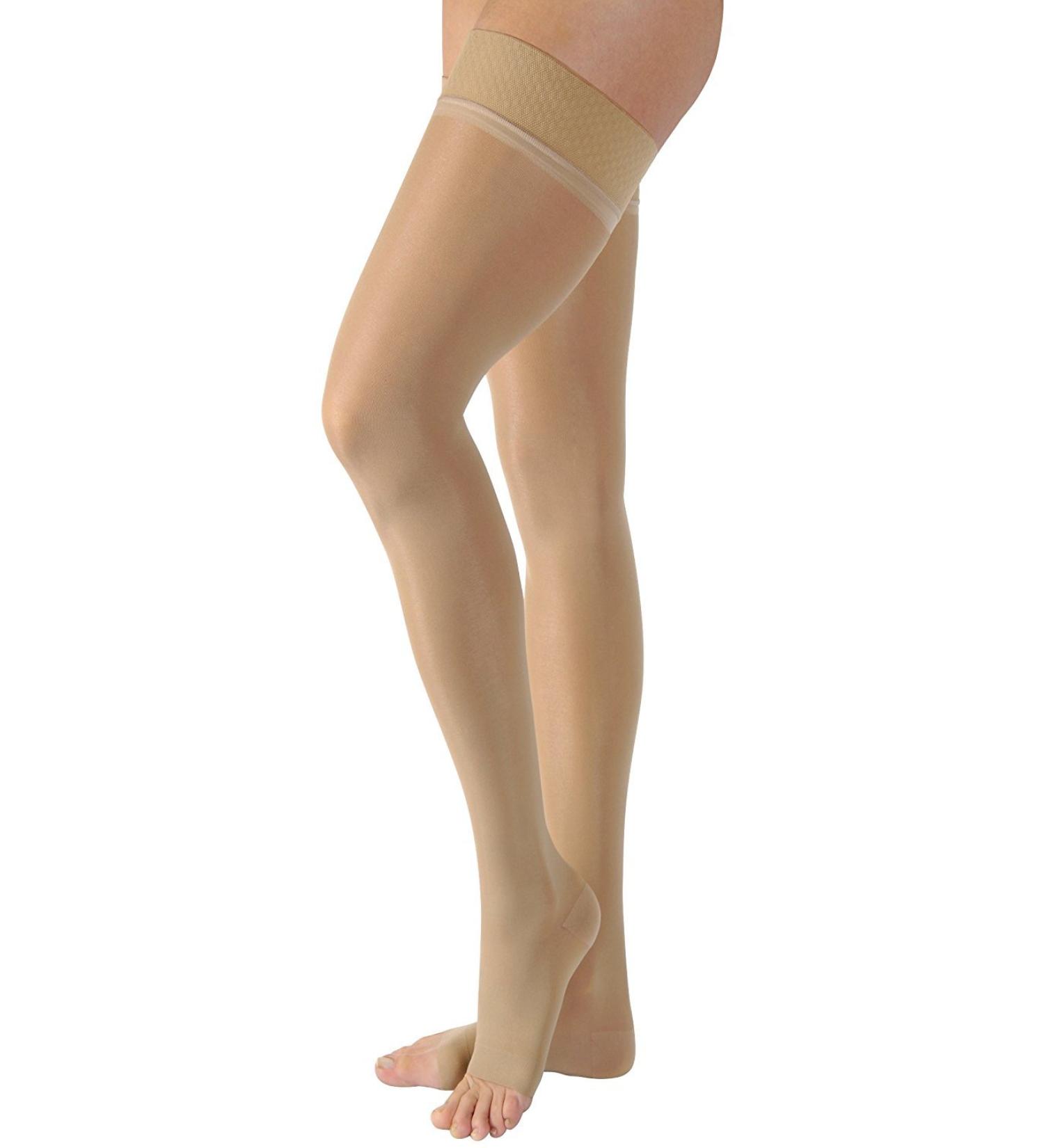 BSN Medical/Jobst 119779 Ultra Sheer Compression Stocking Thigh High 20-30 mmHg Open Toe Natural X-Large Pair