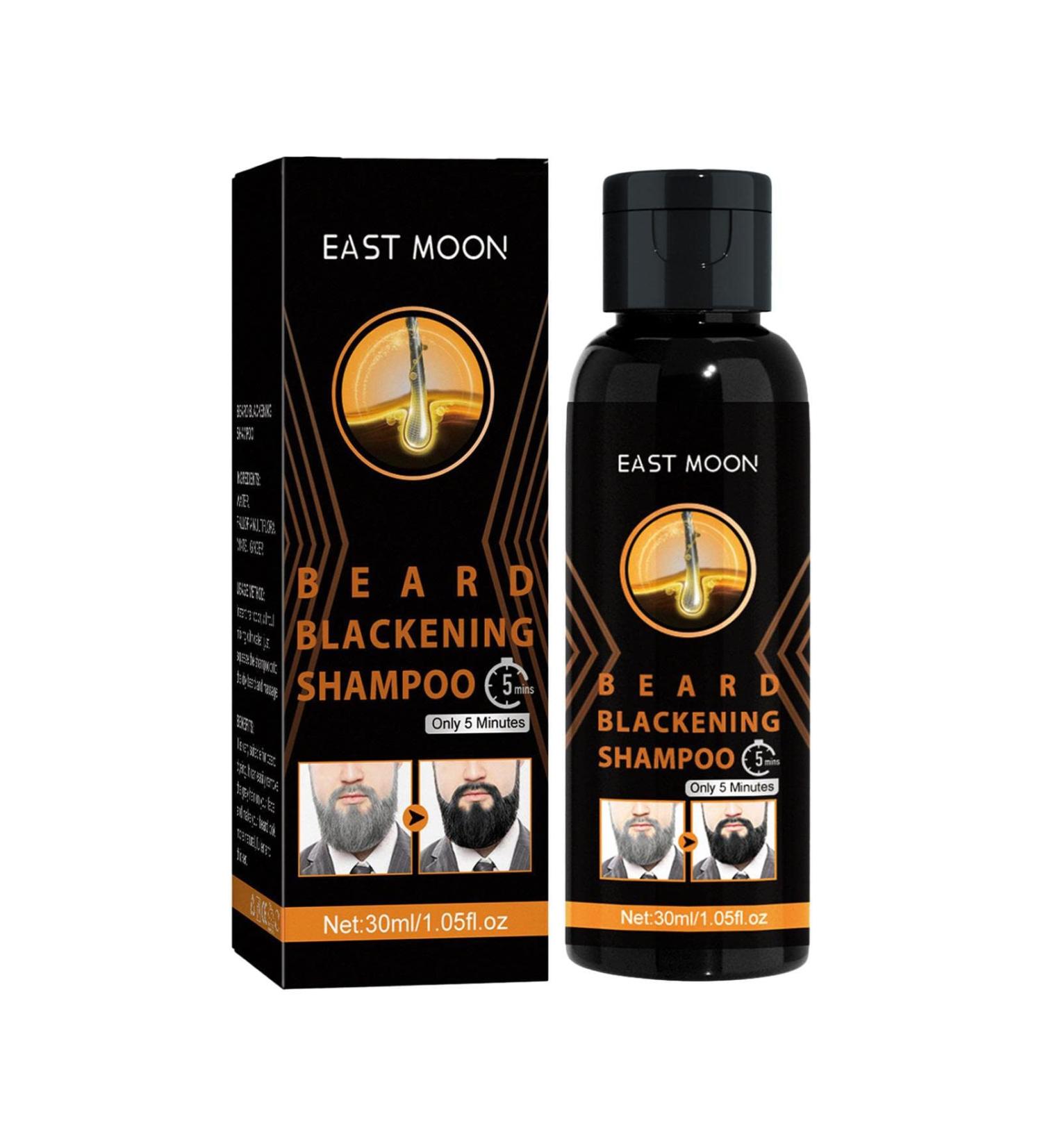 Natural Herbal Beard Color Shampoo - 2x30ml | Mild Formula for Gradual Mustache Coloring - Buy Online on GoSupps.com