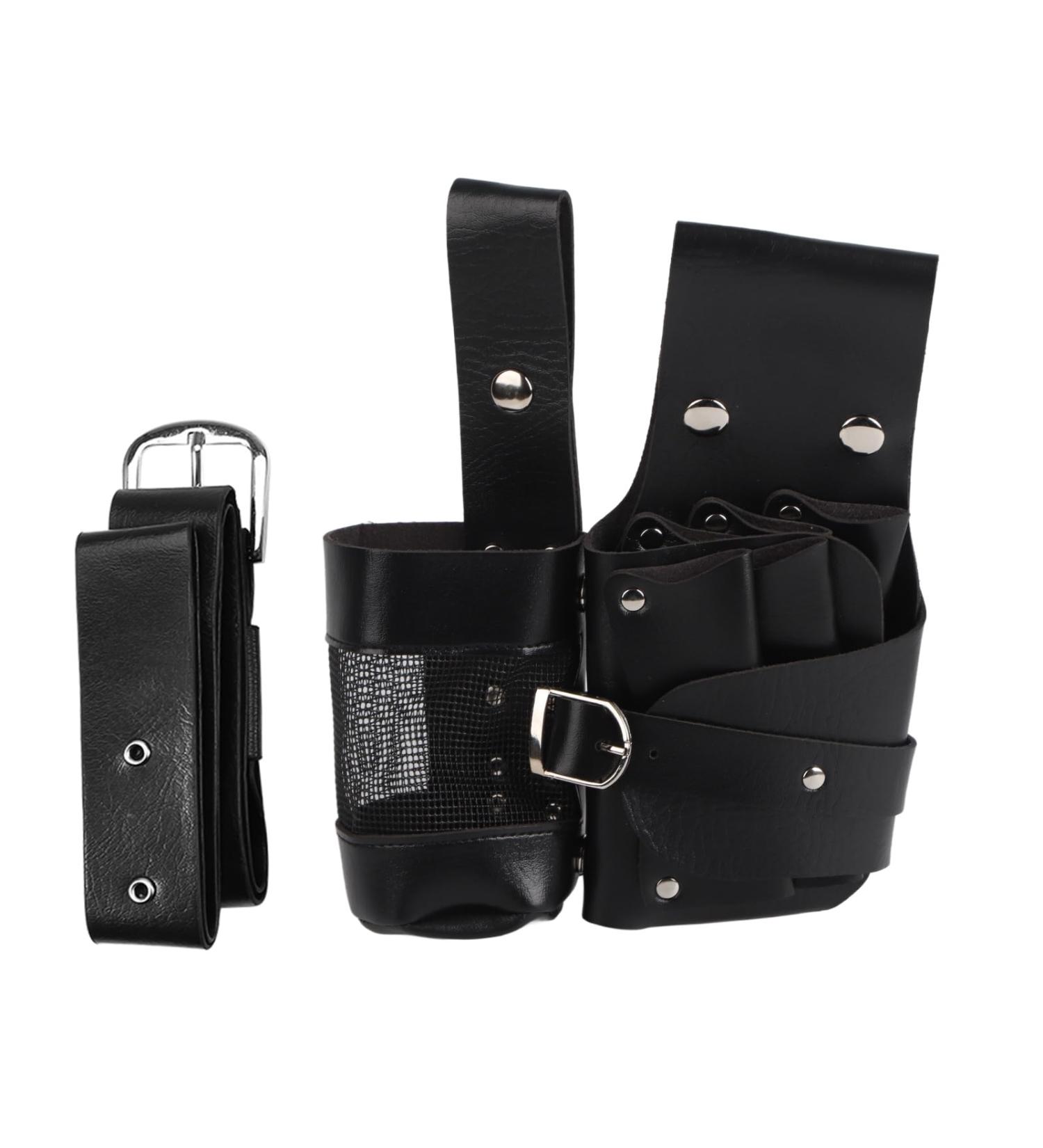 Professional Hairdresser Tool Bag - PU Leather Salon Barber Scissor Pocket with Adjustable Strap | Best Hairdressing Accessories - Buy Online on GoSupps.com
