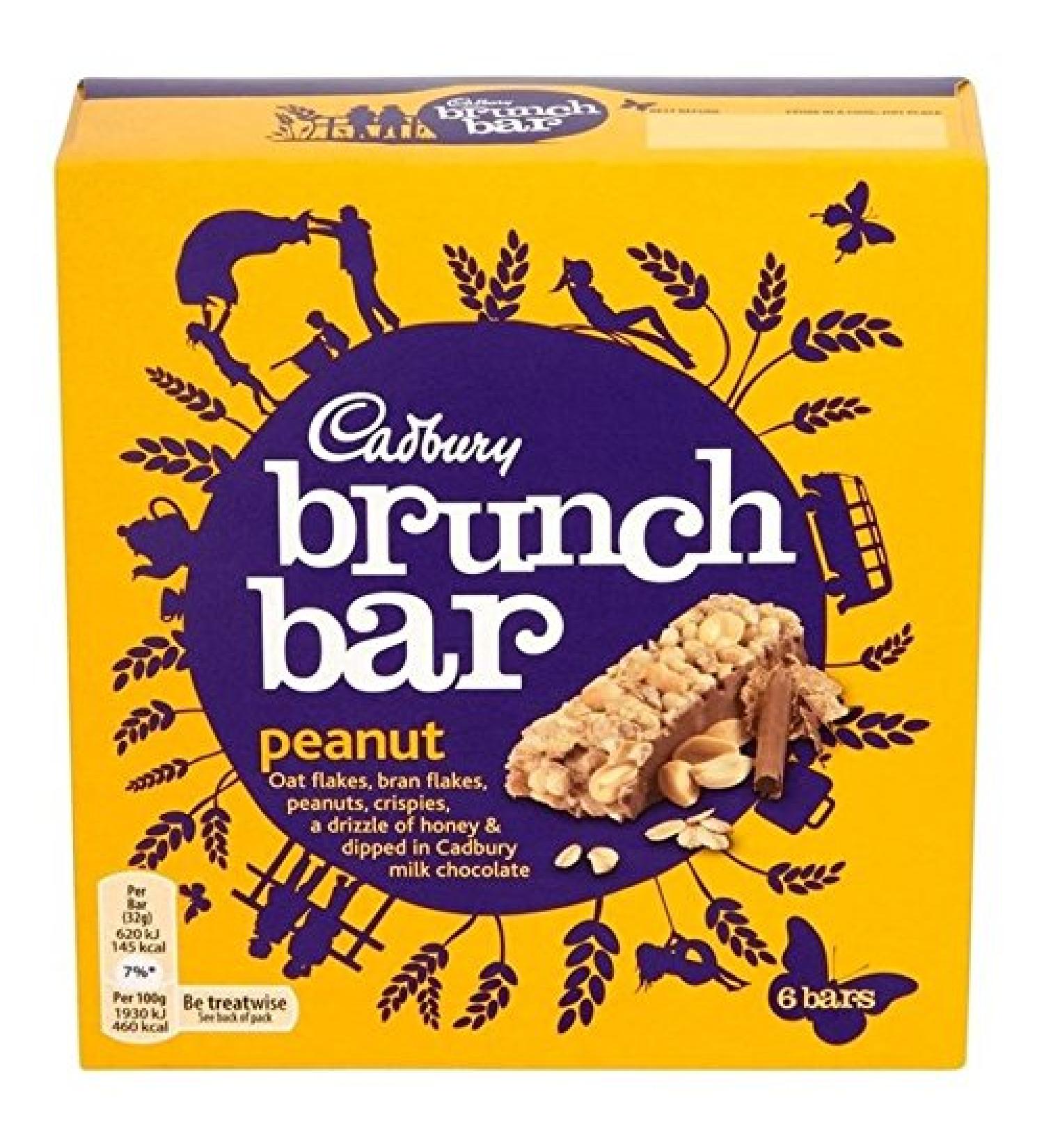 Cadbury Cadbury Brunch Bar Peanut 5 x 38 g