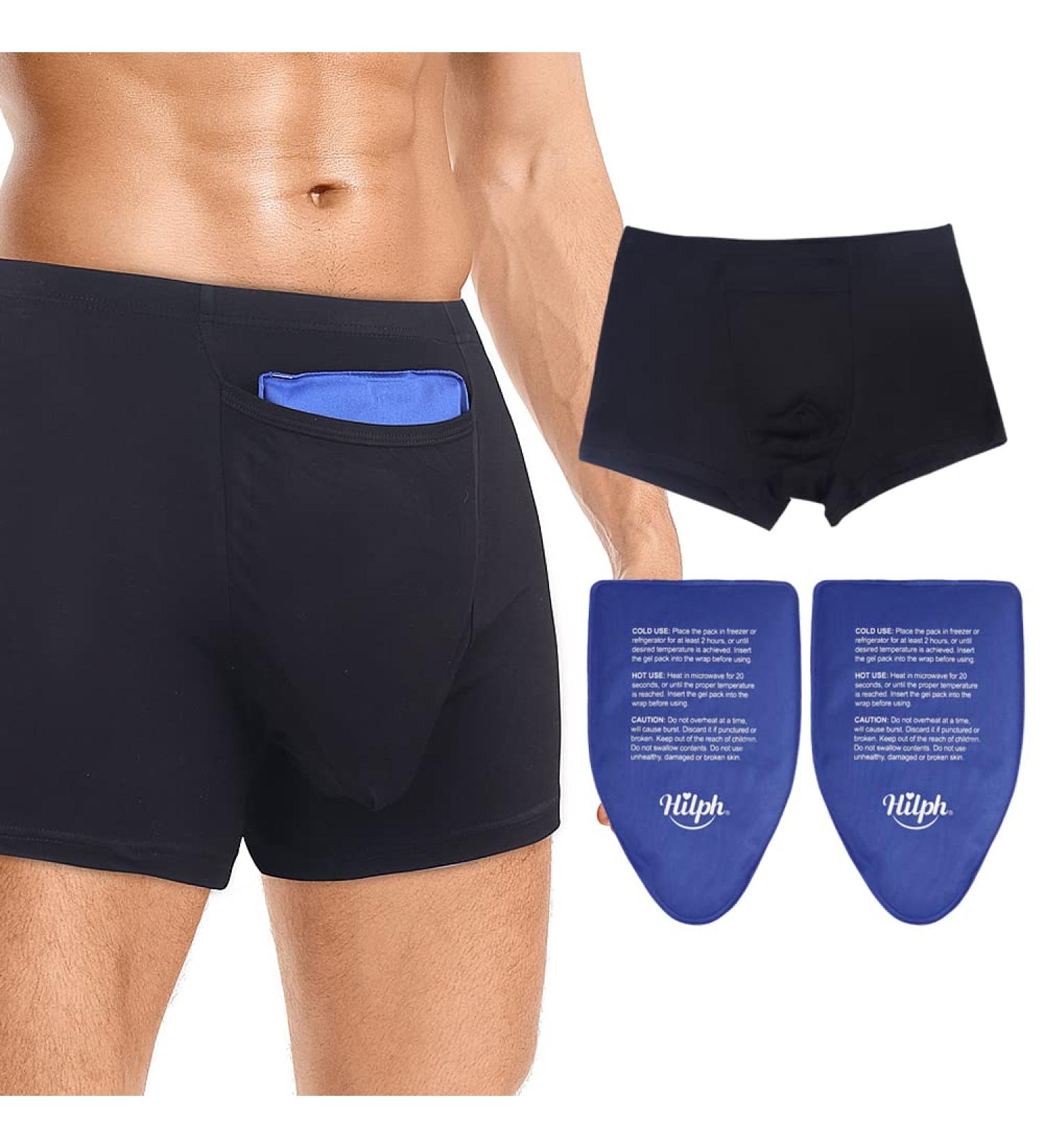 Hilph Vasectomy Underwear for Men with Cold Packs - Pain Relief and Testicular Support - Buy Online on GoSupps.com