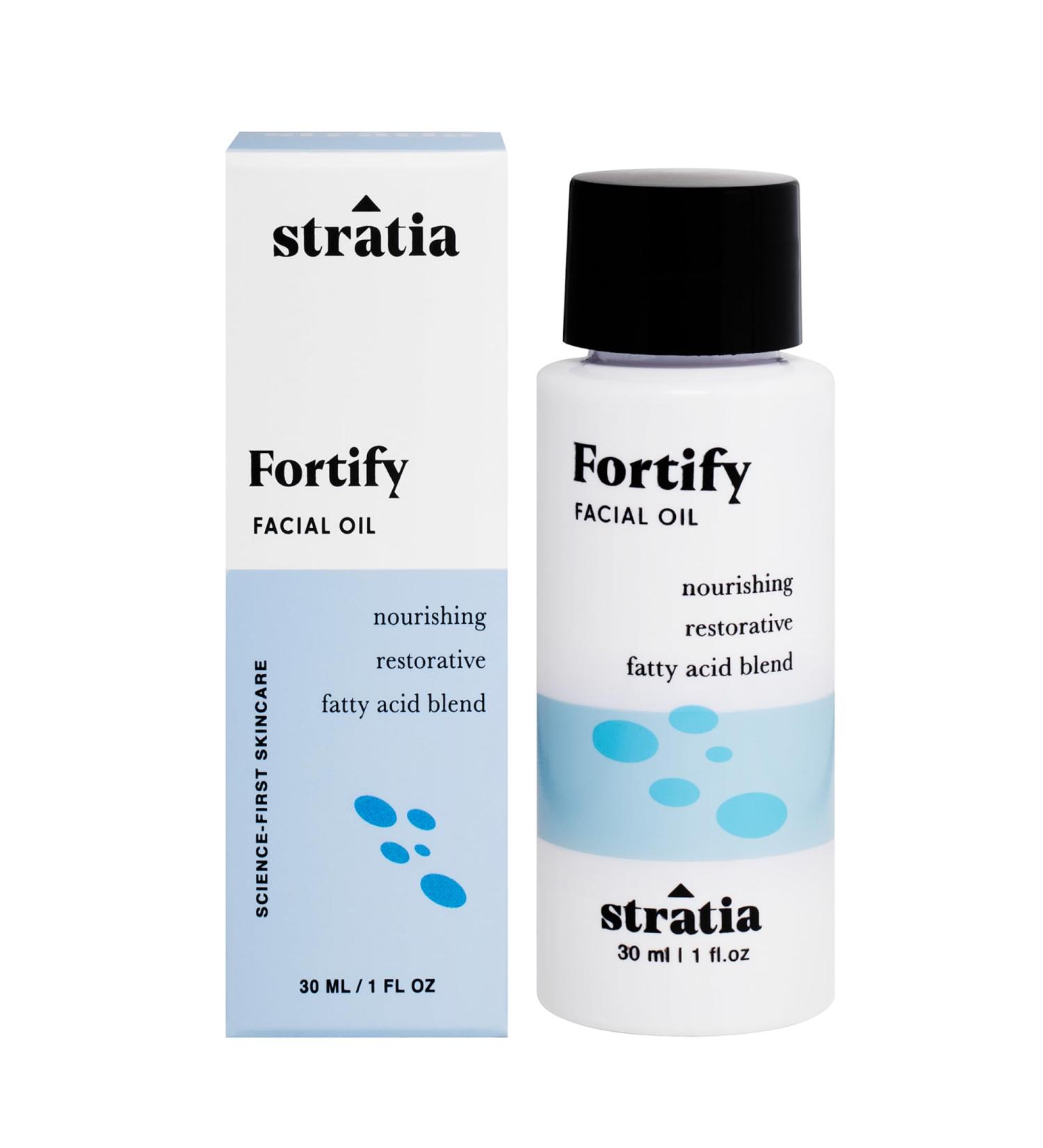 Stratia Fortify Facial Oil | Nourishing Omega Fatty Acids for Dry Combo Sensitive Skin | Non-Greasy 1 Fl Oz - Global Shipping Available - Buy Online on GoSupps.com