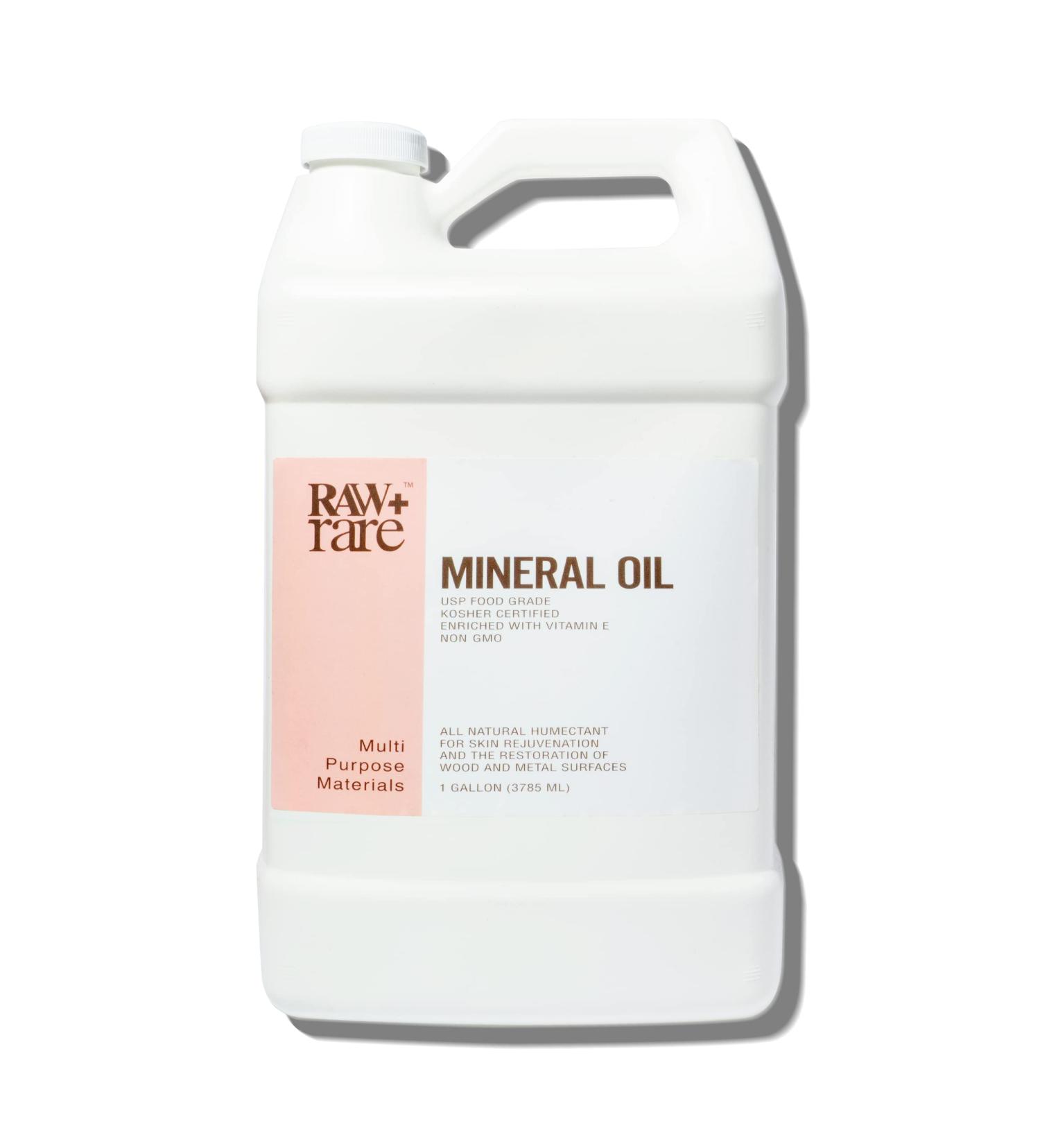 Food Grade Mineral Oil Gallon for Cutting Boards & Kitchen Tools - Vegan, Safe for Wood/Bamboo, Butcher Block Conditioner - 1gal by Raw Plus Rare - Buy Online on GoSupps.com